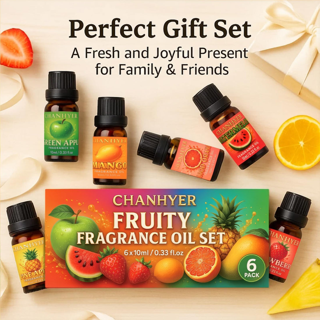 Hotel Collection Essential Oils for Diffusers for Home - 6 x 10 ml Luxury Scented Oil Set with Luxury Night,Jasmine Peppermint,White Tea,Citrus Happiness,My Way,Hotel Lobby,Gift for Women and Men