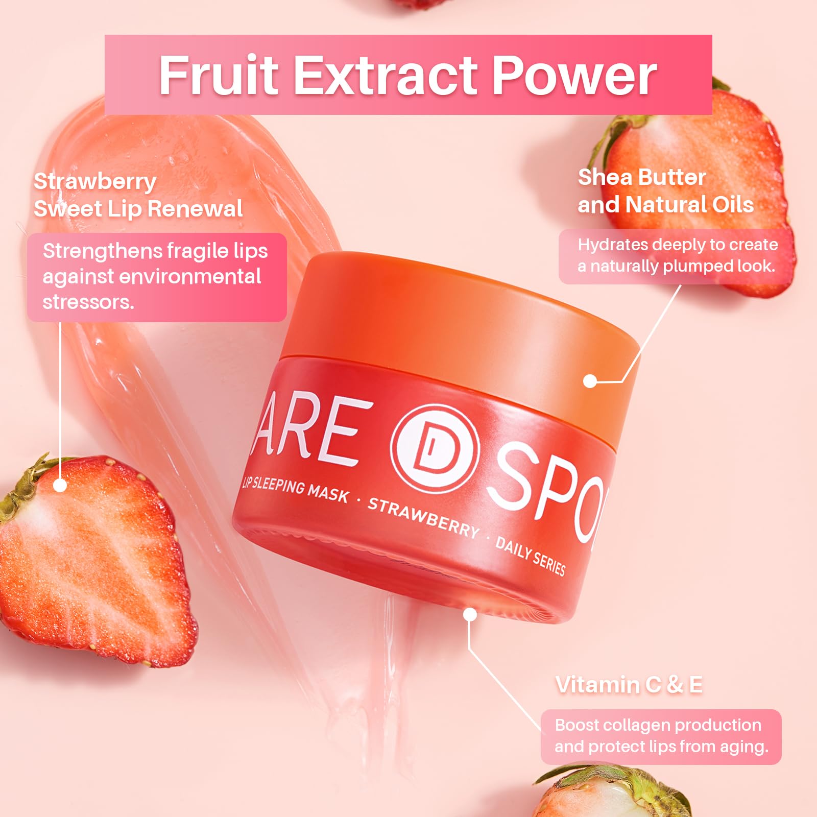 SPODARE Lemon Lip Mask, Hydrating Overnight Lip Sleeping Mask, Lip Moisturizer for Dry Cracked Lips Care, Dual-Color Lips Balm for Nourishing and Softening Lips, Minimizes Fine Lines - 12g Halalzen