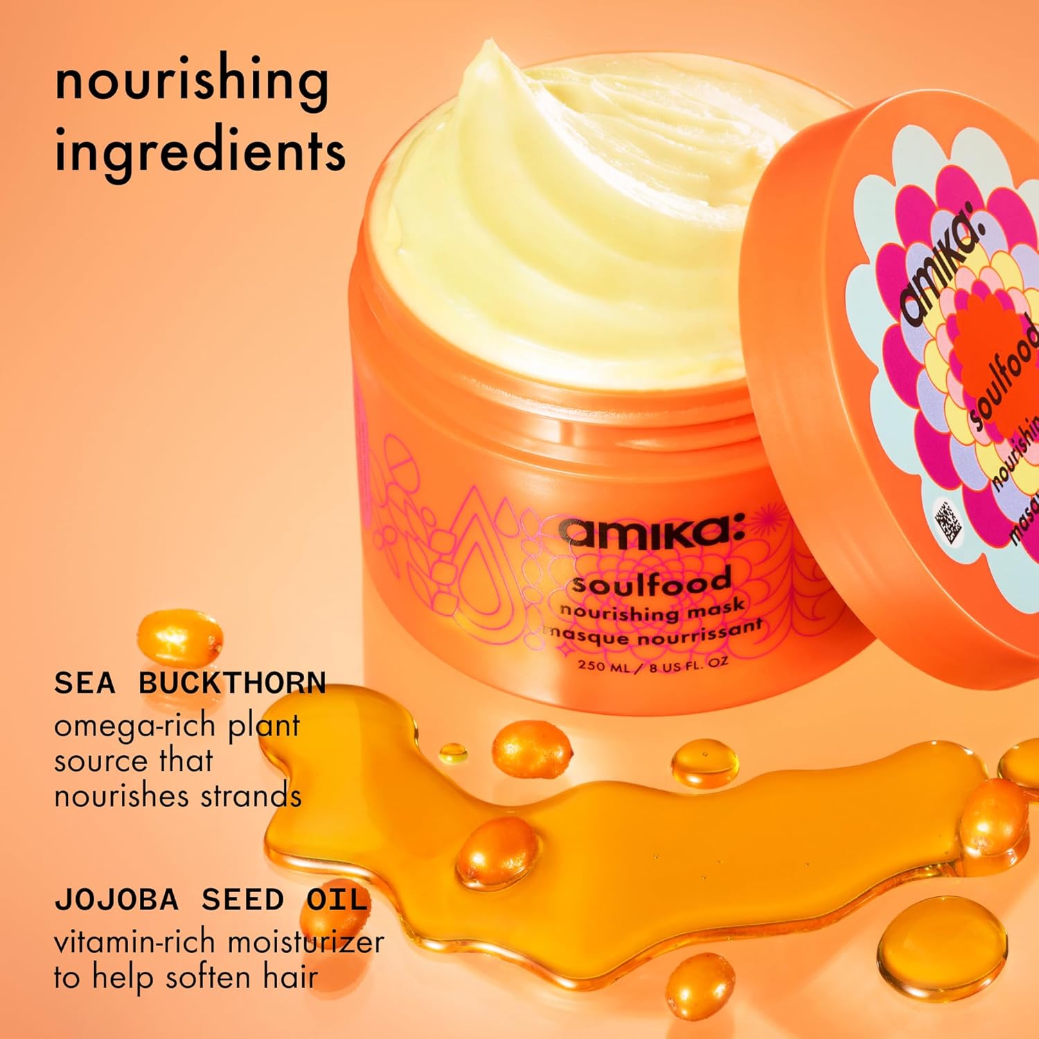 amika soulfood nourishing mask, 100ml Halalzen