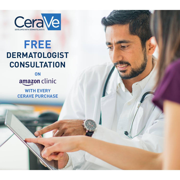CeraVe Moisturising Cream Pot with 3 Essential Ceramides and Hyaluronic Acid for Dry to Very Dry Skin 340g, Dermatological Skincare, Fragrance-Free, Non-Comedogenic Halalzen