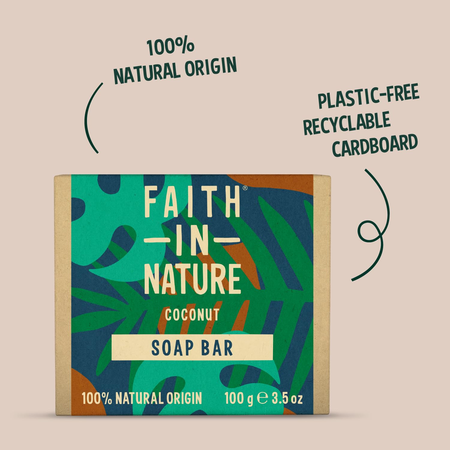 Faith In Nature Natural Coconut Hand Soap Bar, Hydrating, Vegan & Cruelty Free, No SLS or Parabens, 100g Halalzen