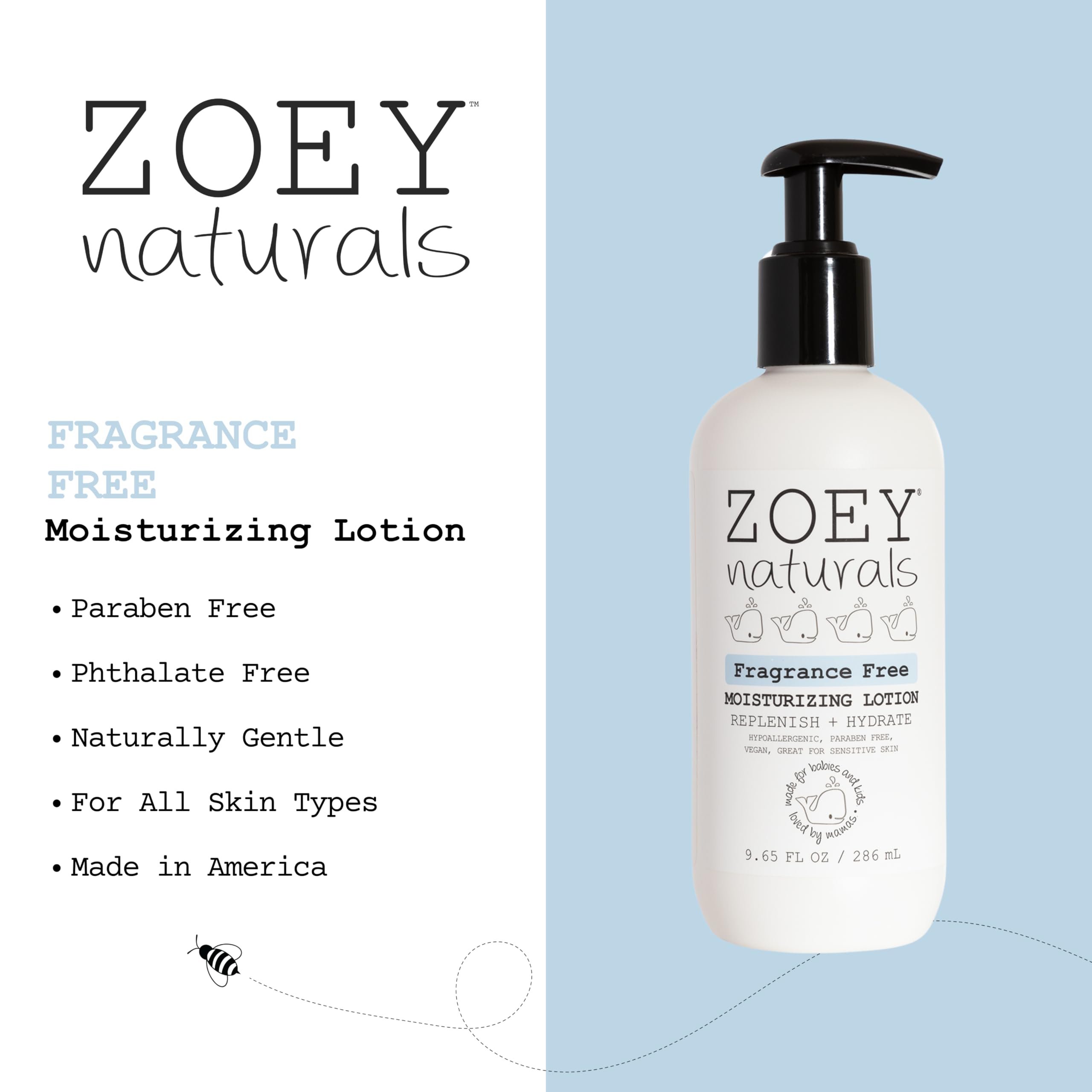 Zoey Naturals Sweet Citrus Baby Lotion - Enriched with Shea, Apricot Oil, Aloe & Avocado - Soothes & Moisturizes with Orange & Pomegranate - Gentle for Eczema Skin, Made in USA Halalzen