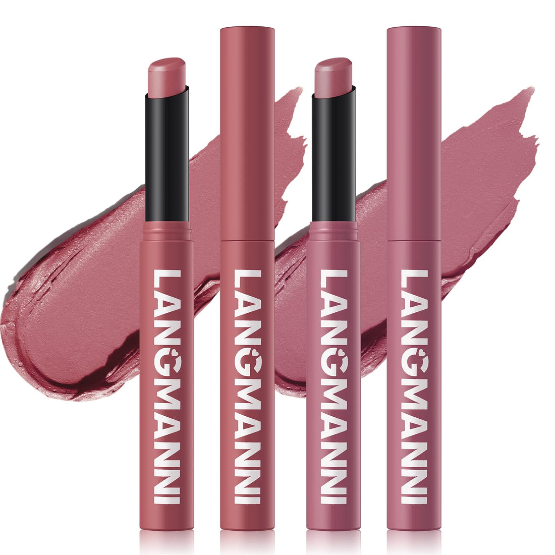 12Pcs Velvet Matte Lipstick Nude Matte Soft Dark Color Stick High Pigmented Long-Lasting Waterproof Lip Stick Lip Balm Beauty Cosmetics Gift for Women(01#-12#)