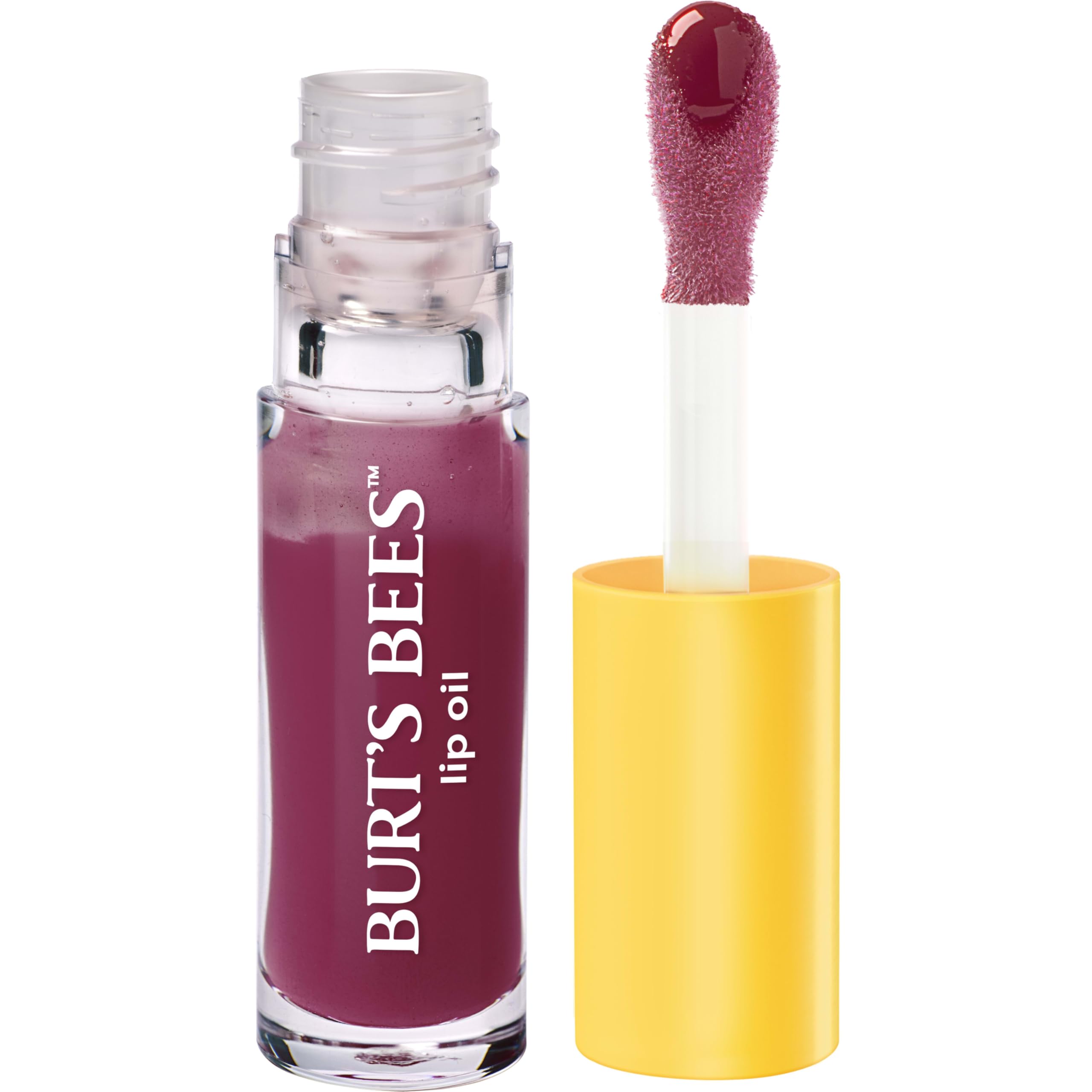 Burt's Bees Lip Oil Clear Day, Instant Hydration, Nourishes and Softens Lips, Tint Free, High Shine Finish, Responsibly Sourced Jojoba Oil, Non Sticky, Wand Applicator, 0.15 Ounce Halalzen