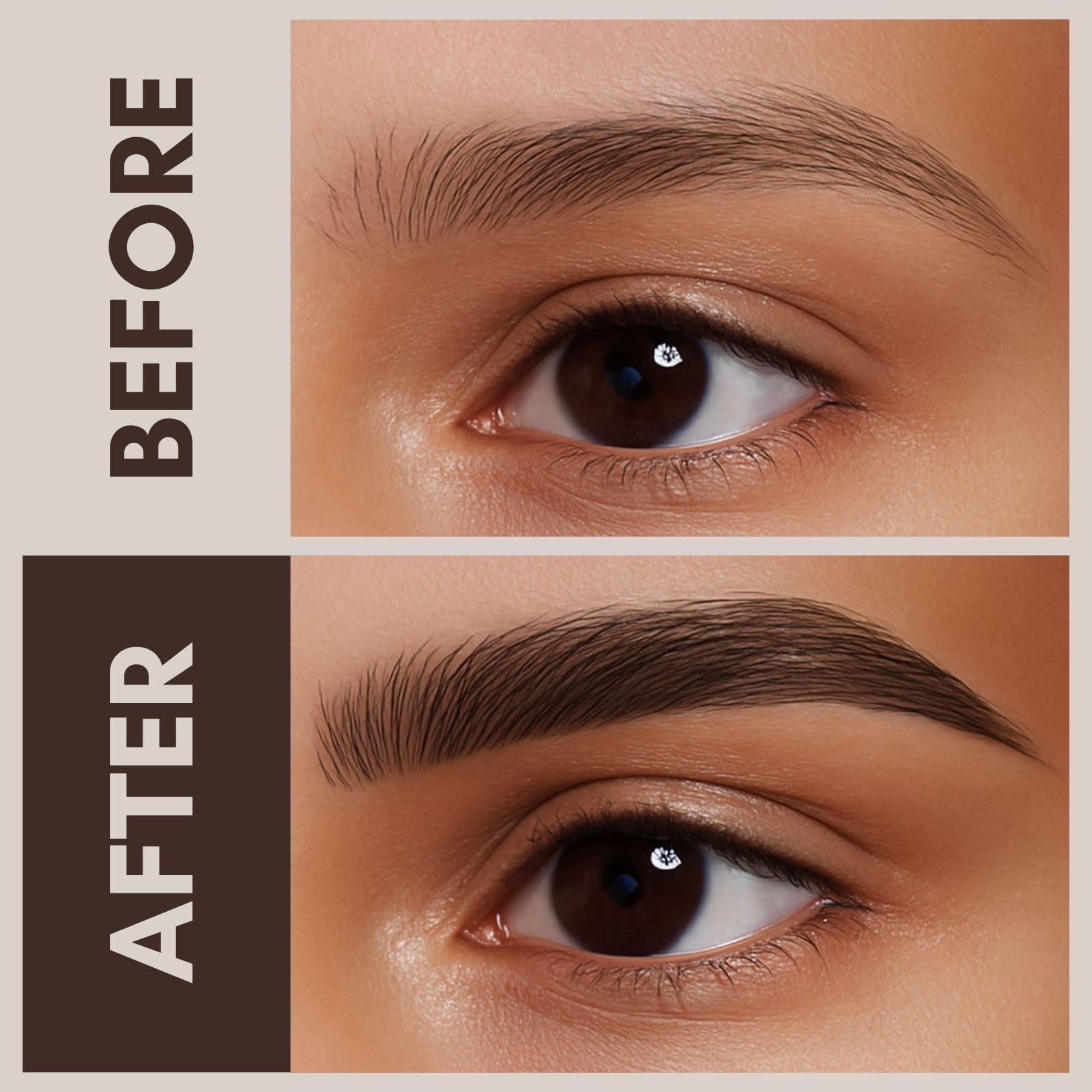 2CHILL 30° Curved Eyebrow Pencil, Magic 2 in 1 Eyebrow Pen Pro, Waterproof Eye Brow Pen with 4 Tips, Vivid Microblading Brow Pencils for Women, Last All Day Makeup (03 Dark Brown)
