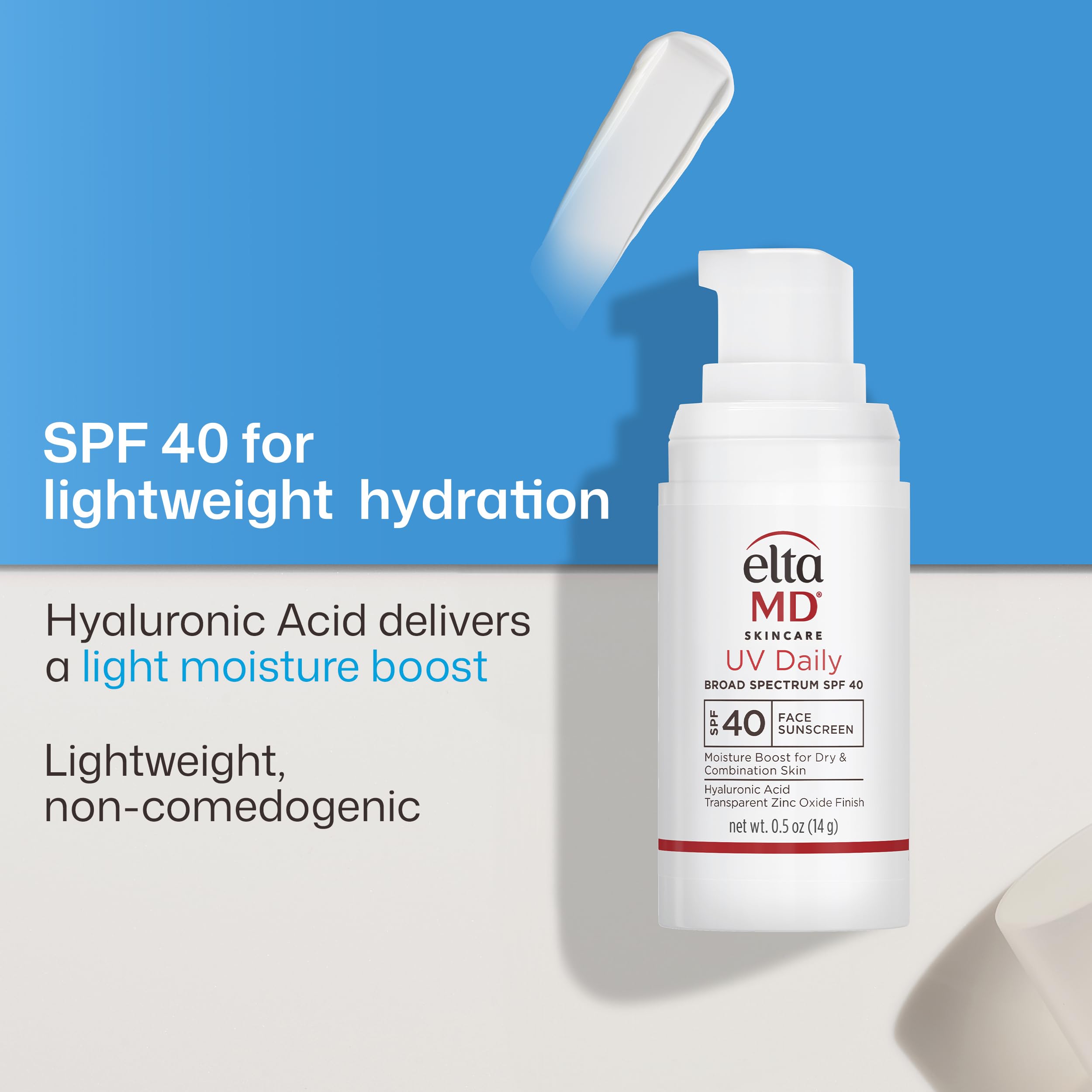 EltaMD UV Daily SPF 40 Face Sunscreen Moisturizer with Zinc Oxide, Daily Face Moisturizer with SPF, Sunscreen for Dry Skin Halalzen