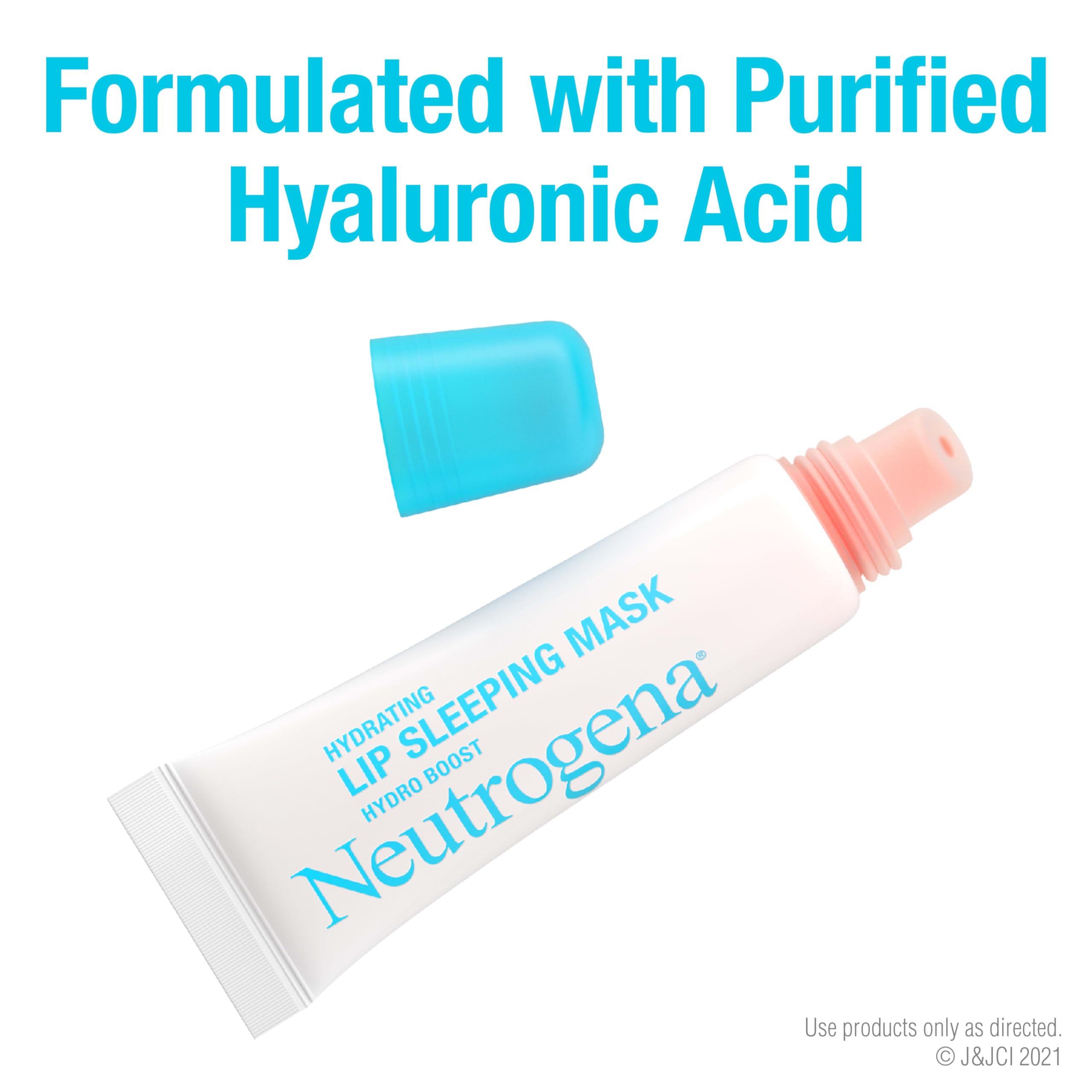 Neutrogena Hydro Boost Hydrating Lip Sleeping Mask with Hyaluronic Acid, Clear Overnight and Daily Moisturizing Treatment for Very Dry Lips, Fragrance Free Squeeze Tube Lip Balm, 0.35 oz Halalzen