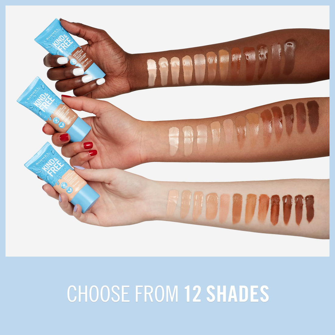 Rimmel Kind + Free Moisturising Skin Tint Foundation, Vanilla 160 Halalzen