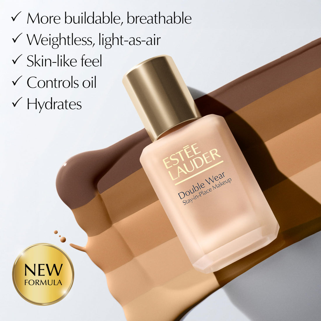 Estée Lauder Double Wear Stay-in-Place Makeup | 36-Hour Long-Wear Matte Foundation 30ml Halalzen