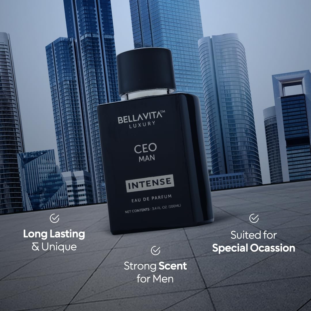 Bellavita Luxury G.O.A.T. Eau de Parfum | 100 ml (3,4 fl.oz.) | Parfum pour Homme | Notes d'agrumes, de bergamote, de patchouli et de vétiver | Parfum masculin longue tenue