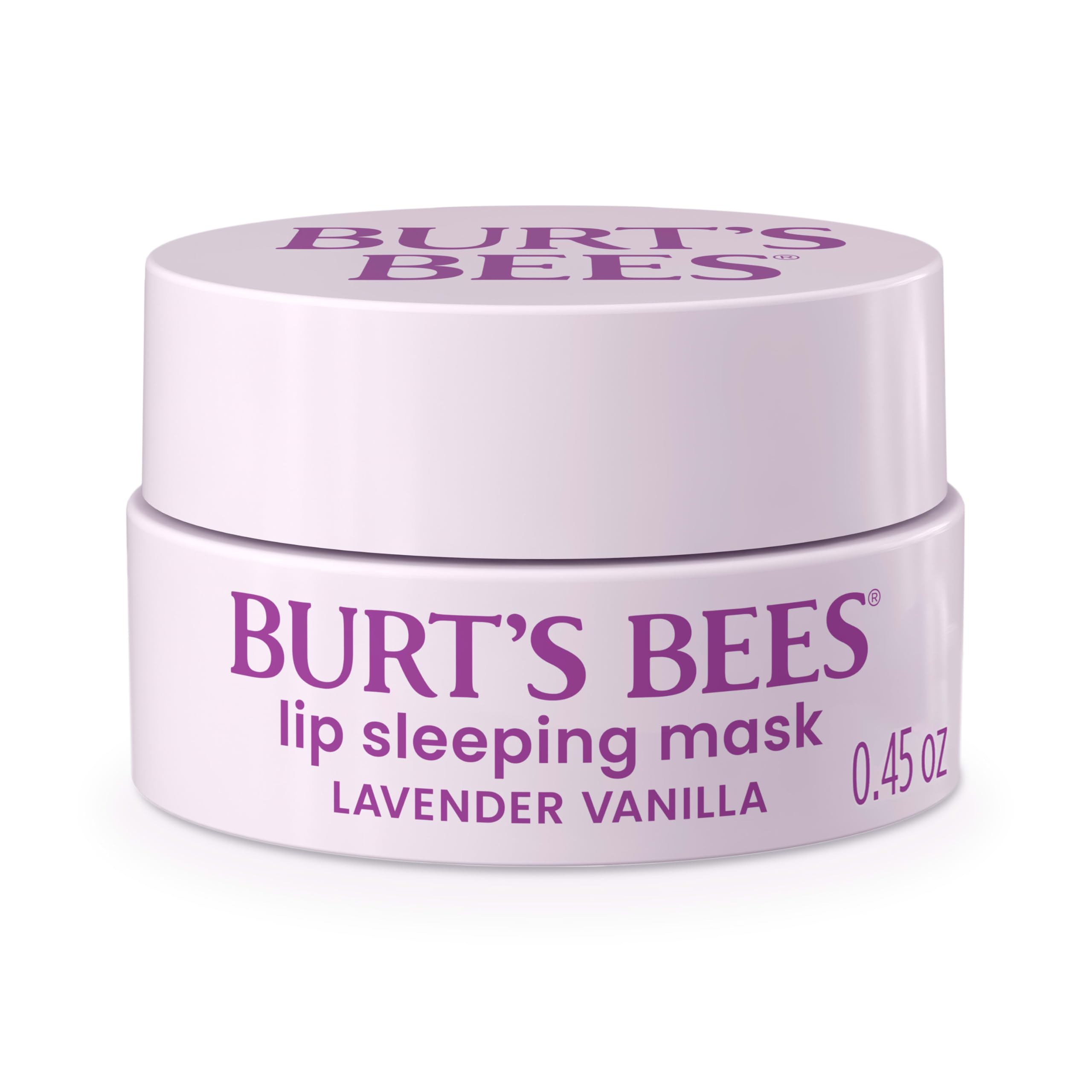 Burt’s Bees Lavender Vanilla Lip Sleeping Mask, With Hyaluronic Acid and Squalane Moisturizer To Instantly Hydrate Lips, Overnight Mask and Treatment, 0.45 oz. Halalzen