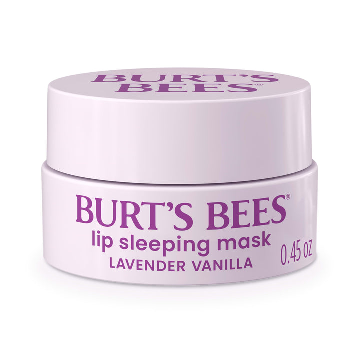 Burt’s Bees Lavender Vanilla Lip Sleeping Mask, With Hyaluronic Acid and Squalane Moisturizer To Instantly Hydrate Lips, Overnight Mask and Treatment, 0.45 oz. Halalzen