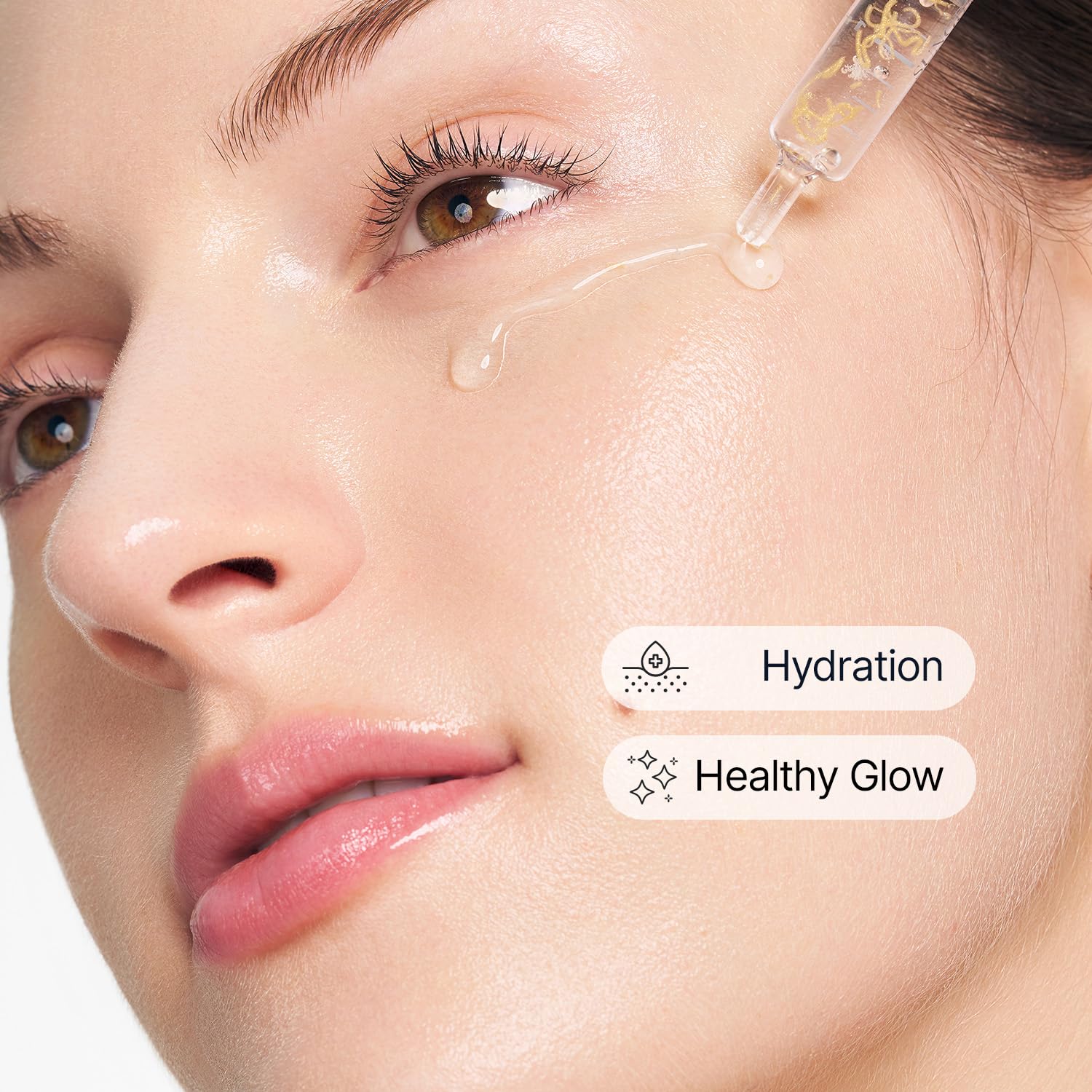 SUNGBOON EDITOR Glow Intensive Silk Peptide Ampoule, Copper Peptides Serum for Face with Collagen & Multi Peptides, Hydrating Korean Skincare Facial Serum for Smooth-Looking Skin, 1.35 fl oz Halalzen