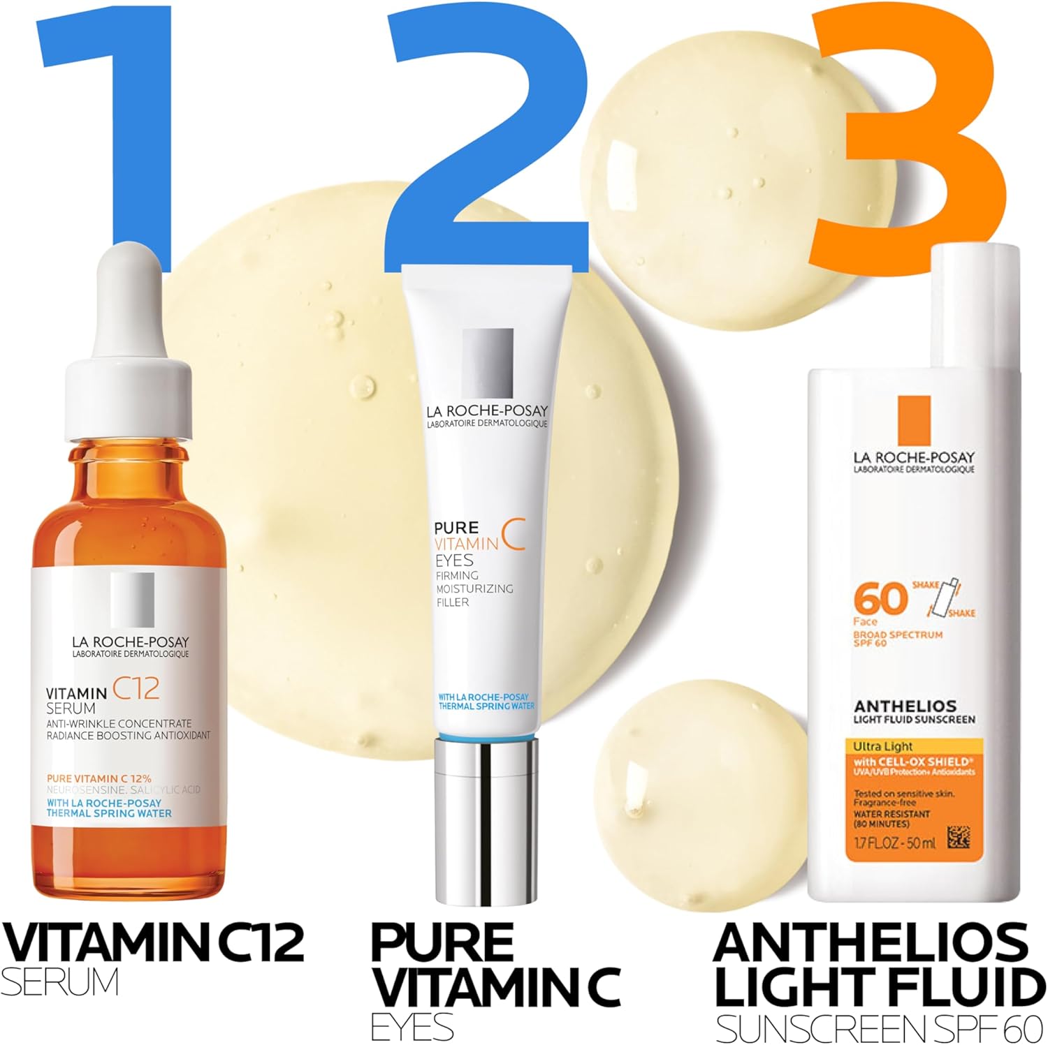 La Roche-Posay Pure Vitamin C12 Serum, Anti-Wrinkle Radiance Restoring Face Serum, 12% Pure Vitamin C, Salicylic Acid, Neurosensine, For Sensitive Skin, 30ml Halalzen