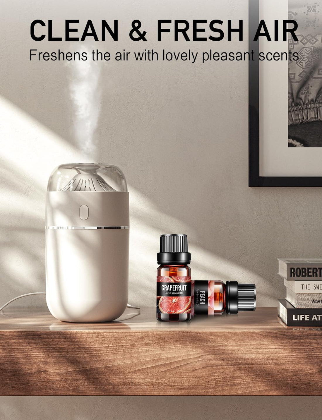 Aofmee Essential Oil, 6 x 10ml Essential Oils for Diffusers for Home, Lavender Essential Oils for Sleep, Floral Fragrance Oils for Soap & Candle Making Scents, Rose Aromatherapy Oil Gift Set for Women