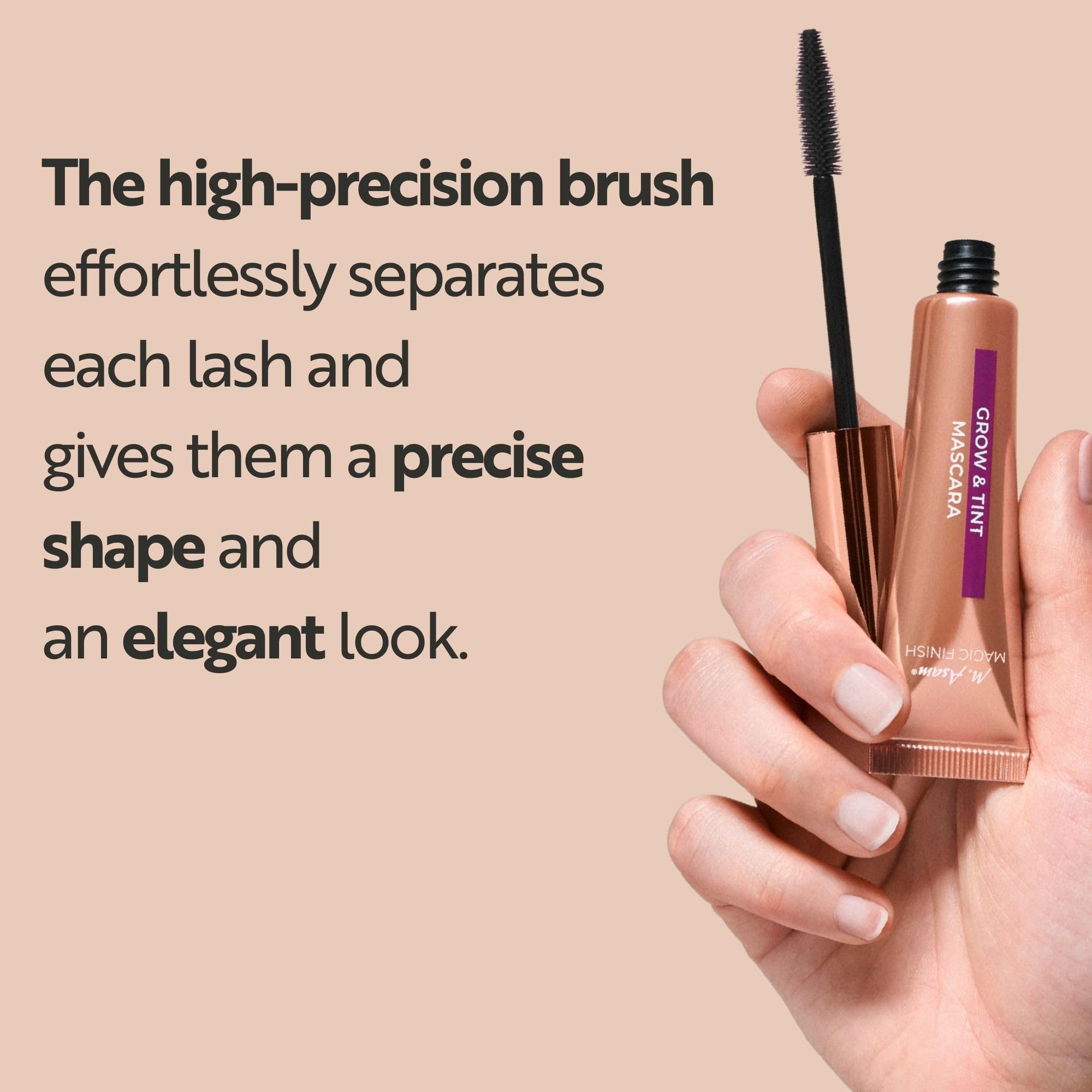 M. Asam MAGIC FINISH Grow & Tint Mascara Deep Black (12ml) – Mascara with Growth Serum & Tint Effect, Lash Care for More Length & Volume, For Defined & Naturally Darker Lashes, Vegan Halalzen