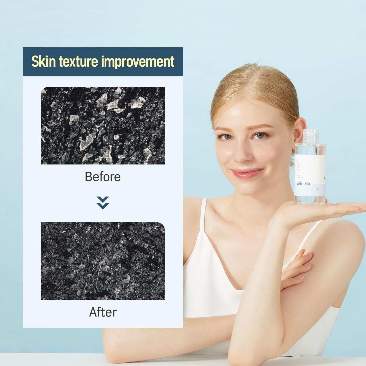 ROUND LAB 1025 Dokdo Toner (200ml), Oil Control and Reduces Excess Sebum, Gentle Exfoliating Facial Toner, Deep Sea Water for Moisturization, Soft Finish Without Stickiness, Korean Skin Care