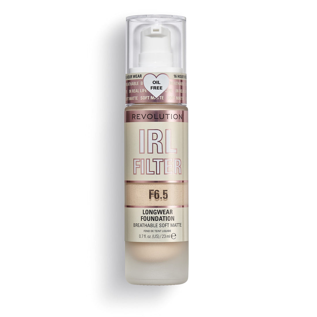 Makeup Revolution IRL Filter, Longwear Foundation, Medium to Full Coverage, Matte Finish, 16 Hour Wear, F5, Fair To Light Skin Tones, 23ml Halalzen