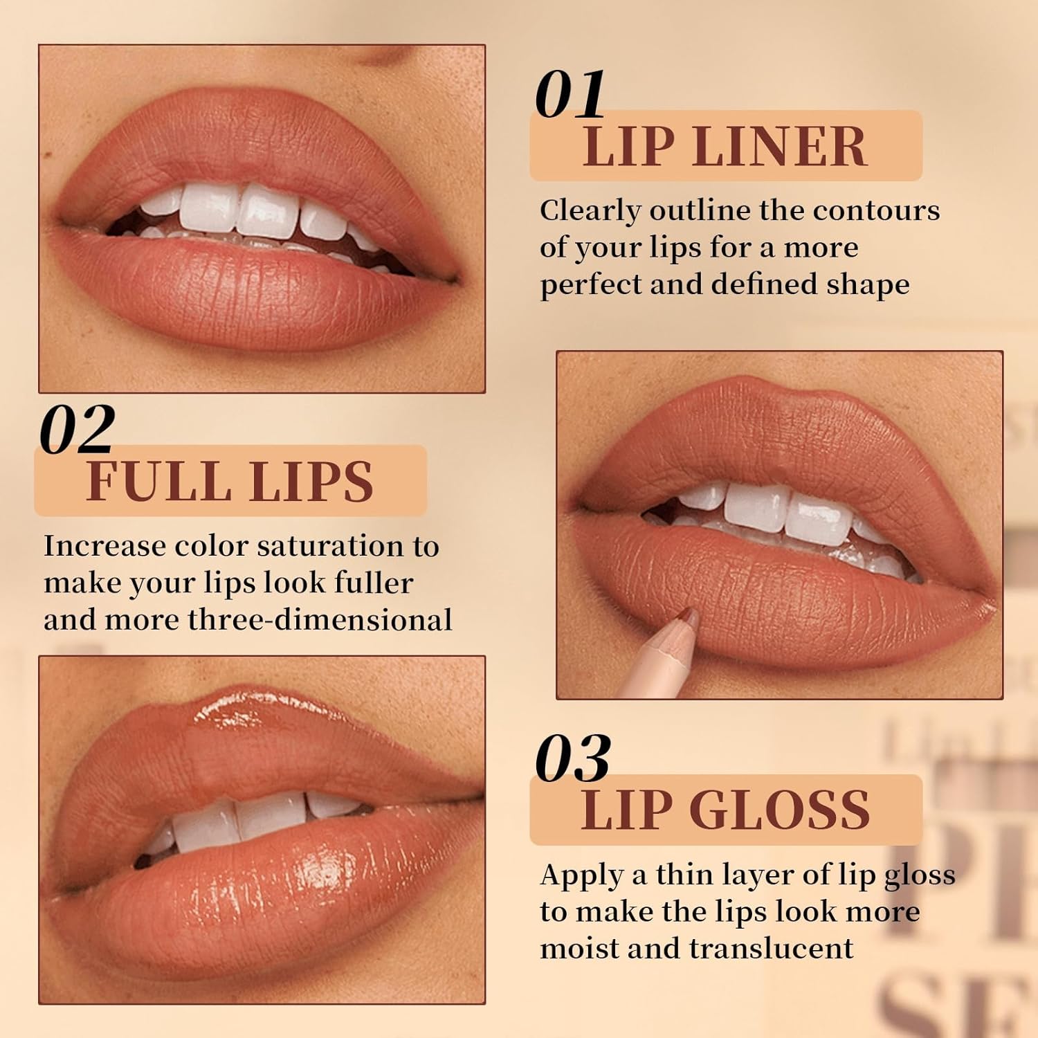 12 PCS Lip Liner Pencil Set,Matte,Waterproof & Long Lasting Lipstick & Lipgloss Kit,Includes Red Lipstick,Brown & Nude Lip Liners,Smudge-Proof Lip Liner Pen,Lip Gloss Set,Lip Liner and Lipstick Set Halalzen