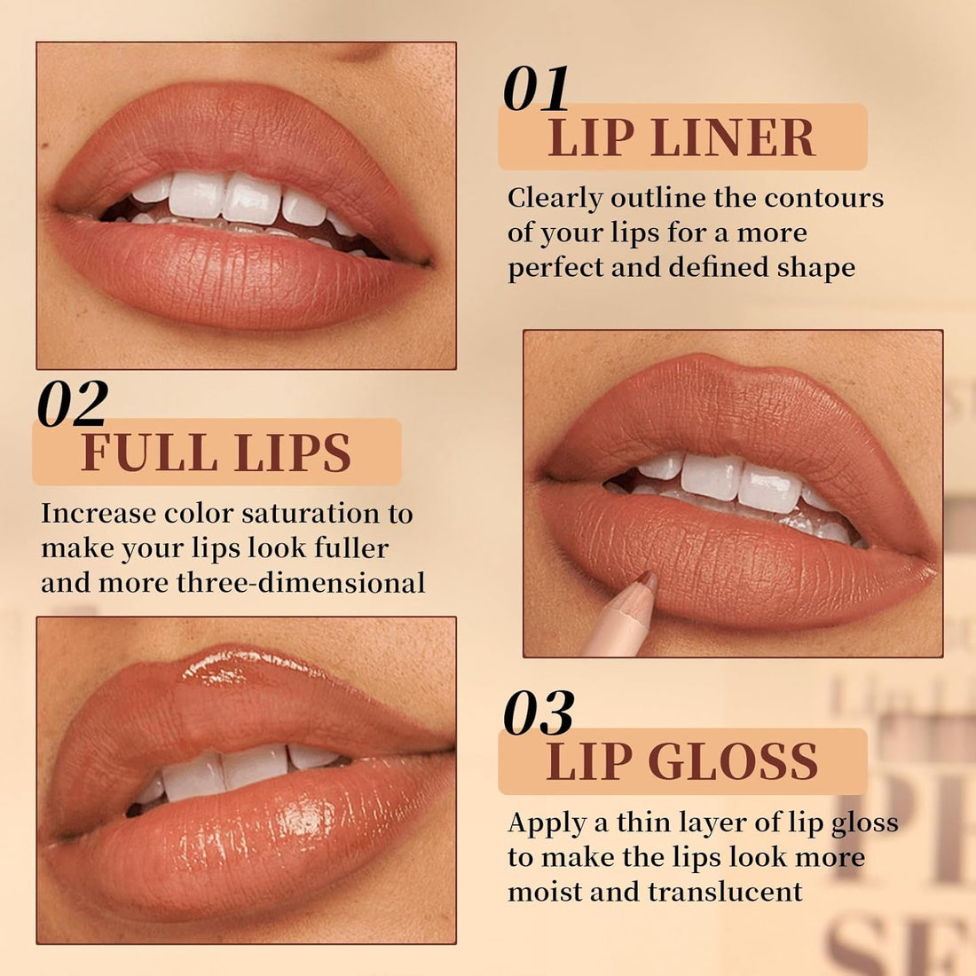12 PCS Lip Liner Pencil Set,Matte,Waterproof & Long Lasting Lipstick & Lipgloss Kit,Includes Red Lipstick,Brown & Nude Lip Liners,Smudge-Proof Lip Liner Pen,Lip Gloss Set,Lip Liner and Lipstick Set Halalzen