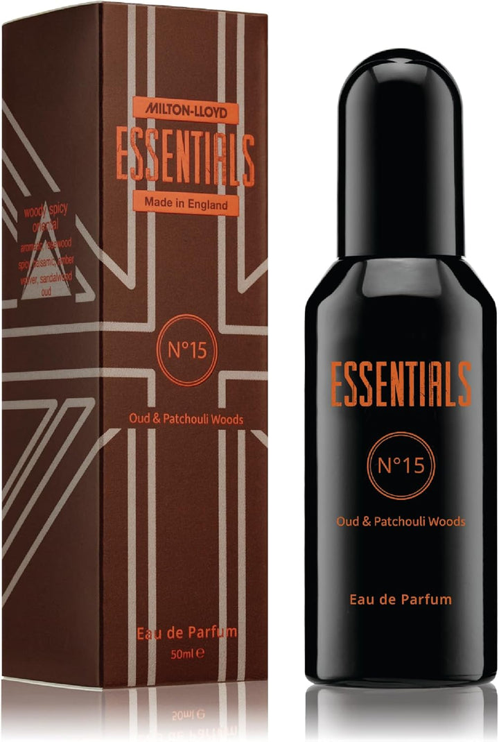 MILTON-LLOYD ESSENTIALS No 15 Perfume for Men. 50ml Eau de Parfum Men, Luxury Fragrance - Mens Aftershave, Long Lasting Fragrance by Milton-Lloyd Halalzen