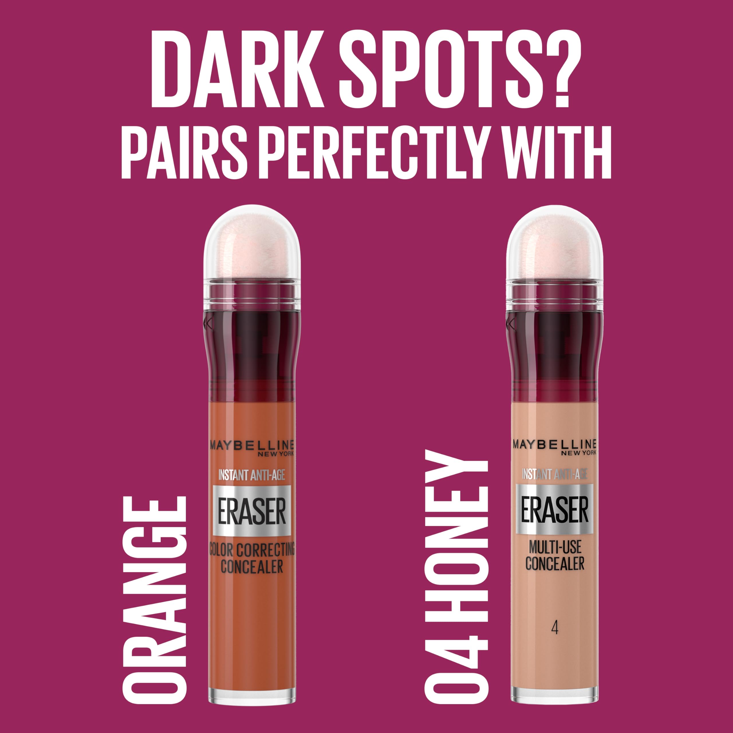 Maybelline Instant Anti-Age Eraser Eye Concealer for Face, Dark Circles, Blemish & Fine Lines Concealer, Full Coverage, Dermatologist Tested, Suitable for Sensitive Skin, Shade: 00 Ivory Halalzen