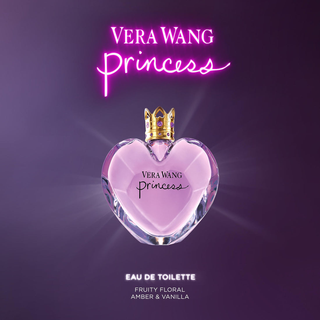 VERA WANG Princess - Eau de Toilette for Her - Fruity & Floral Fragrance with Notes of Lady Apple, Pink Guava and Vanilla - Medium Longevity - 100ml Halalzen