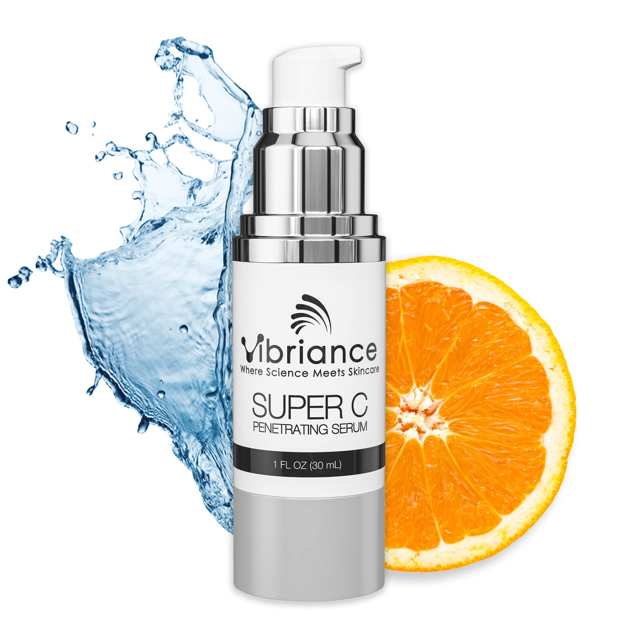Vibriance Super C Serum for Mature Skin - All-in-One Vitamin Formula Hydrates, Firms, Lifts, Smooths, Targets Age Spots, Wrinkles, 1 fl oz Halalzen