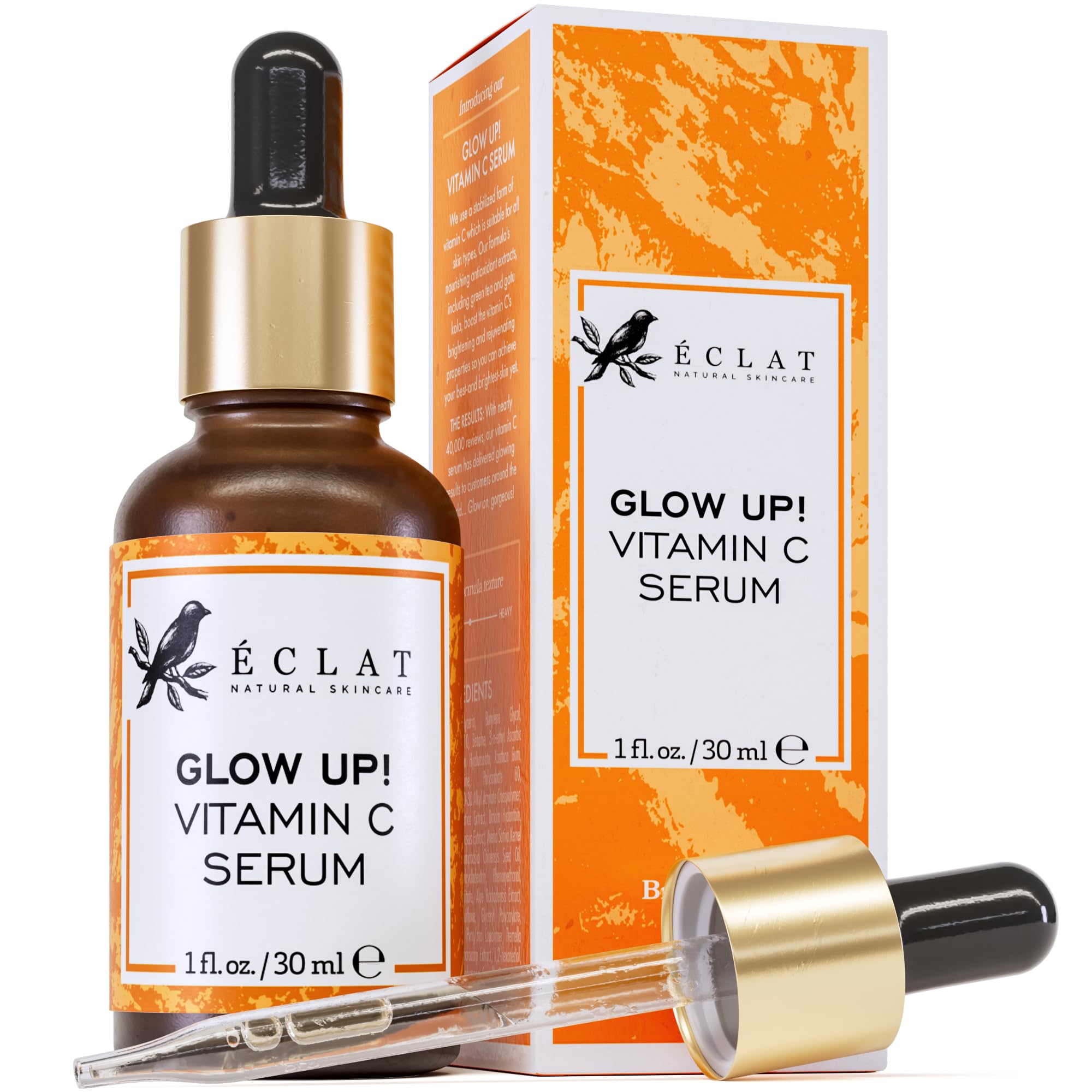Eclat Skincare Hyaluronic Acid Serum for Face – 2.5% Hyaluronic Acid + 3% B5, Vitamin C & E - Hydrating Anti Aging & Anti Wrinkle Face Serum - Moisturizing & Plumping Formula for Smooth Skin 30 ml