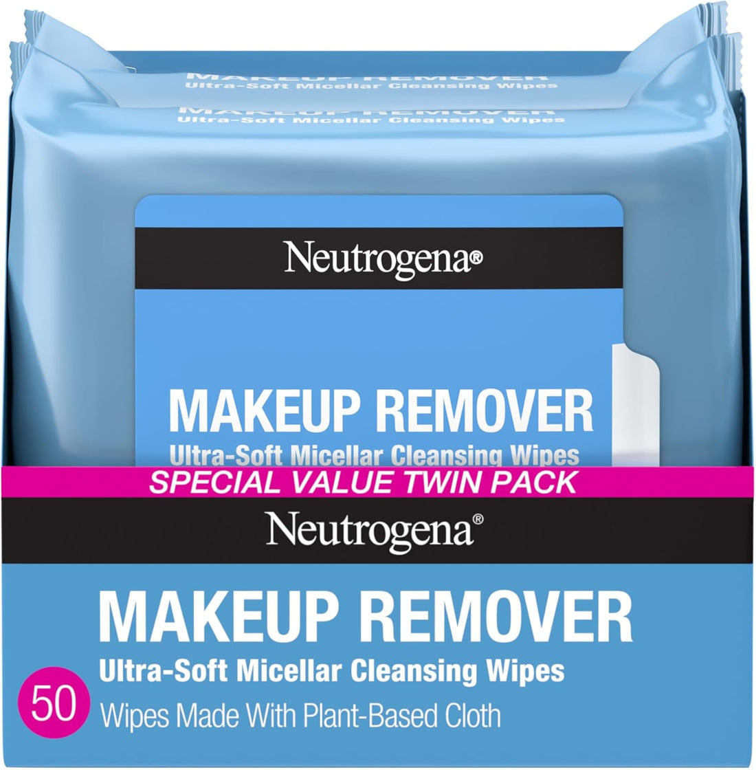 Neutrogena Makeup Removing Wipes, 25 Count, Twin Pack Halalzen
