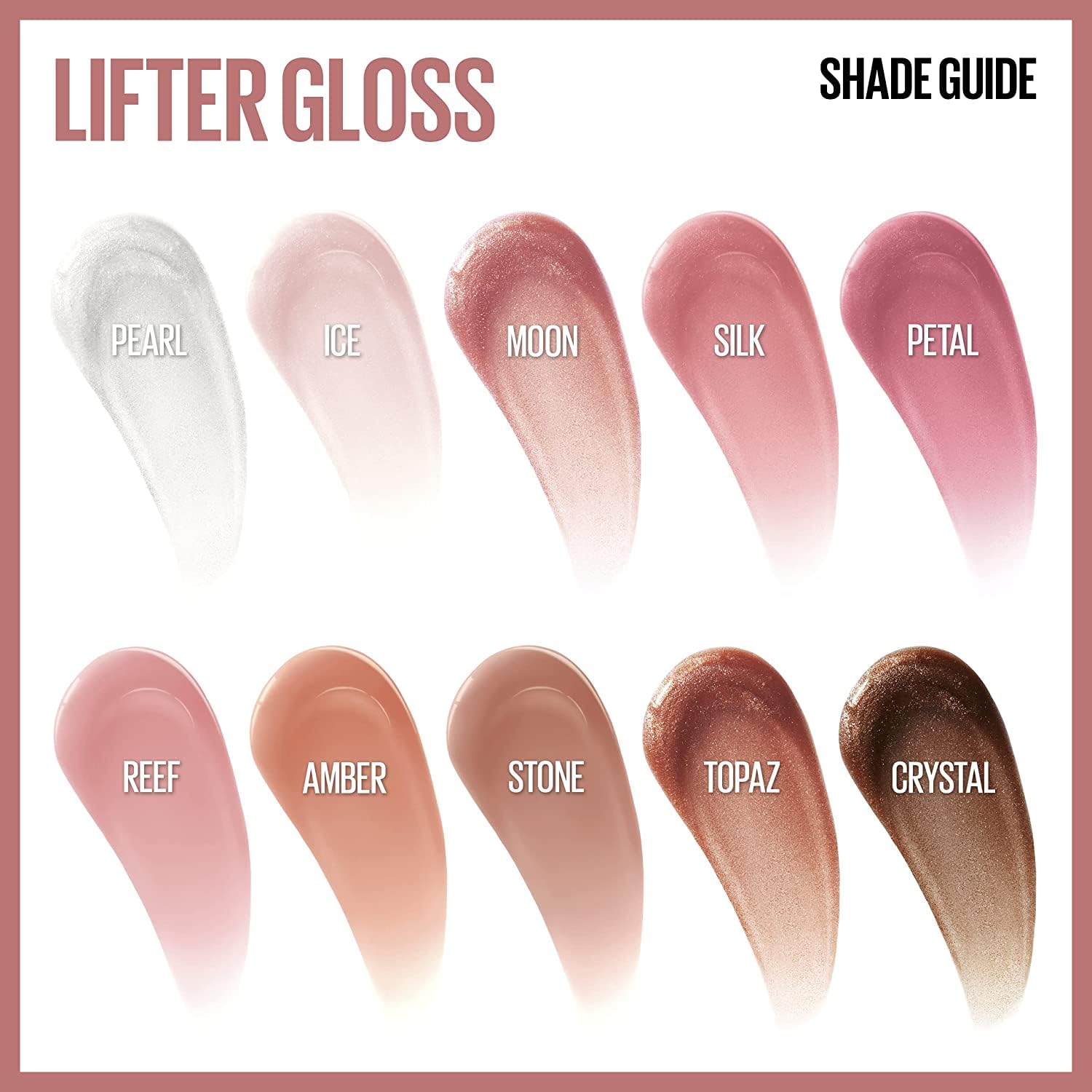 Maybelline Lifter Gloss, Hydrating Lip Gloss with Hyaluronic Acid, 002 Ice (Light Pink), Creates Fuller-Looking, Shiny, Moisturised and Plumped Lips. Non-sticky Halalzen