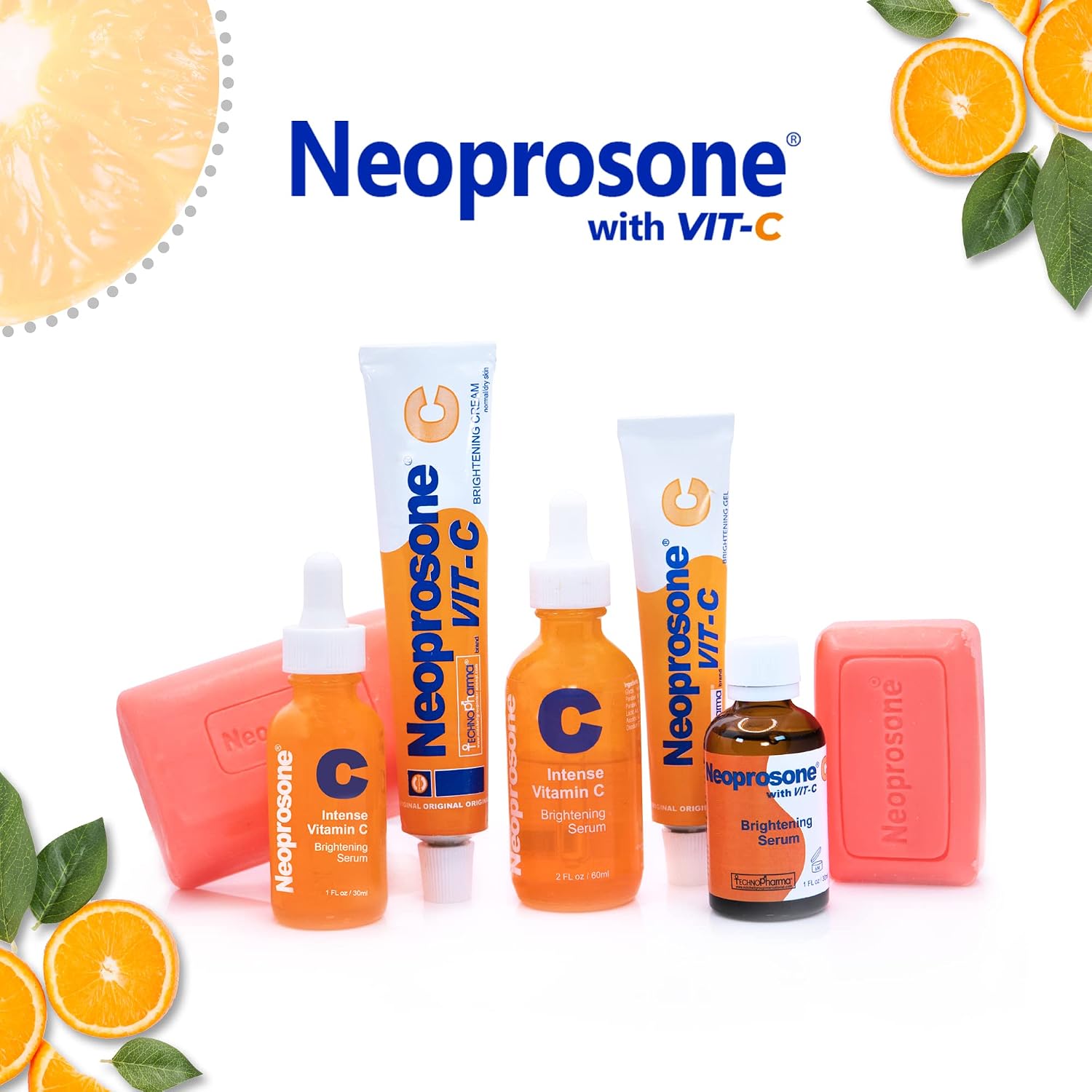 Neoprosone, Skin Brightening Cream - 1.7 fl oz / 50g - Helps to Fade Dark Spots on Face, Armpit, Elbows, Knees and Neck - with Vitamin C and Alpha Arbutin Complex