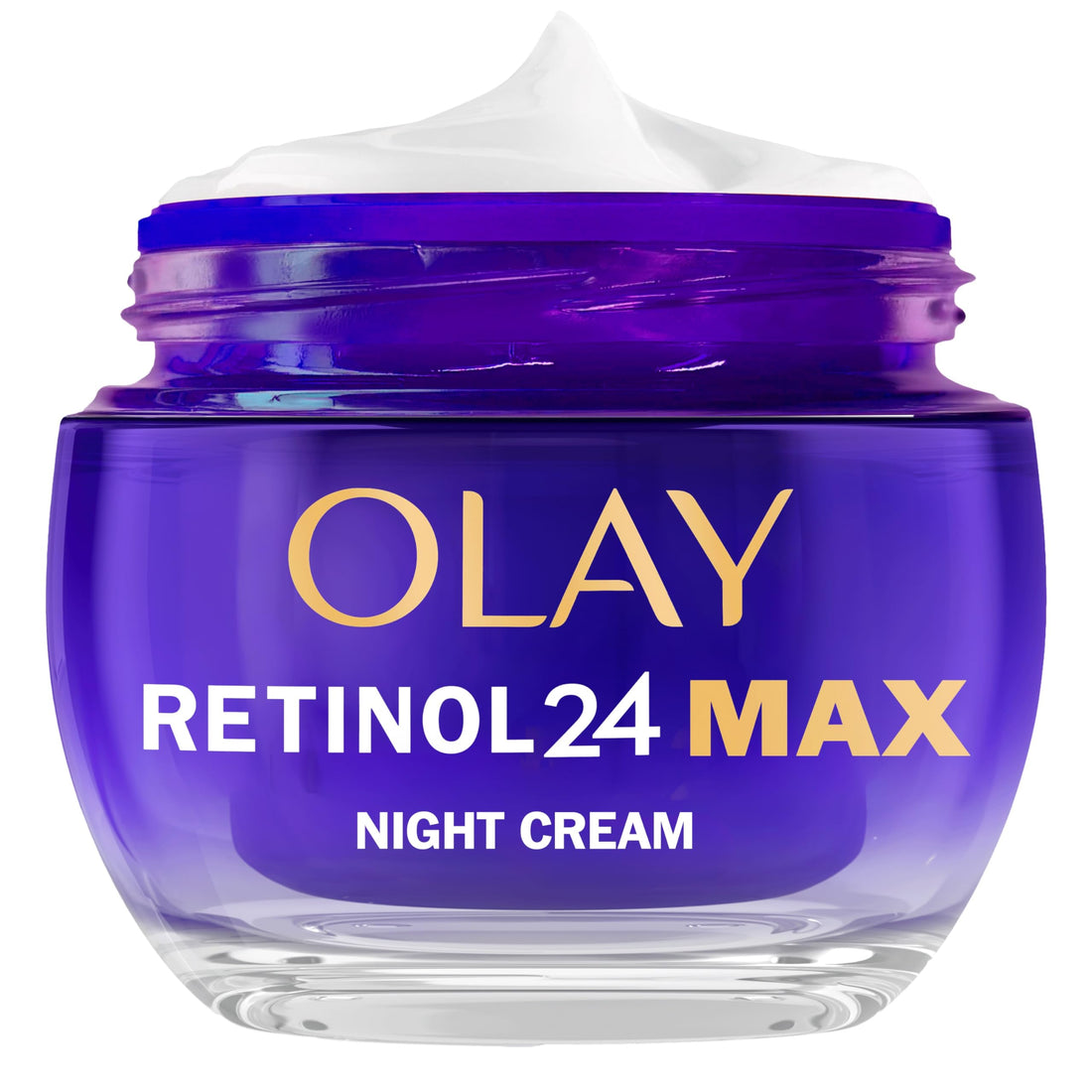 Olay Retinol 24 Night Cream Face Moisturiser - Anti-Aging Skincare with Antioxidant Vitamin E, Overnight Face Cream that Smooths, Renews, and Hydrates, 50ml