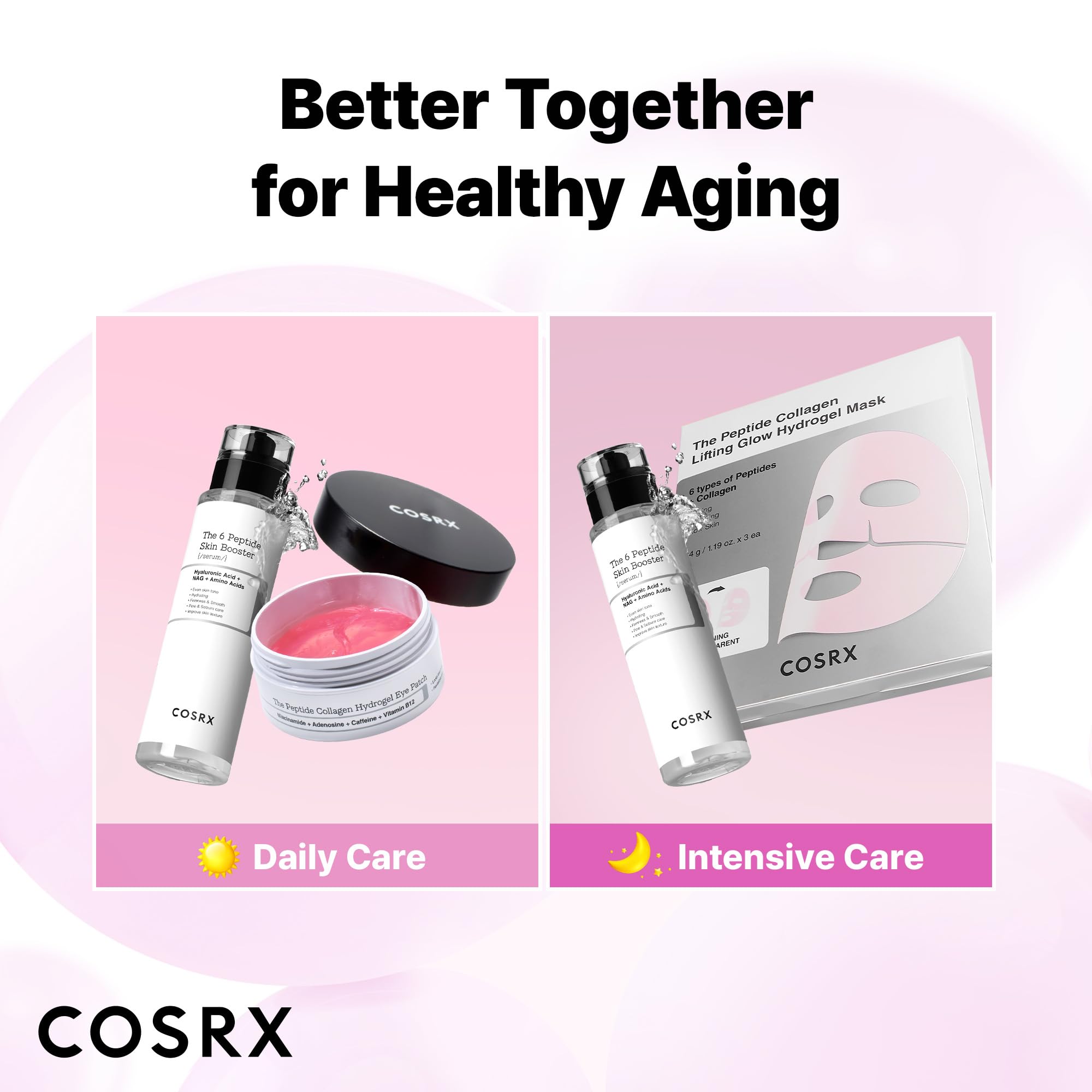 COSRX 6 Peptide Collagen Serum Face Toner with Niacinamide & Hyaluronic Acid, Hydrating & Firming Korean Essence, Anti-Wrinkle & Pore-Tightening Serum For Plump & Even Skin Tone, Korean Skincare 150ml