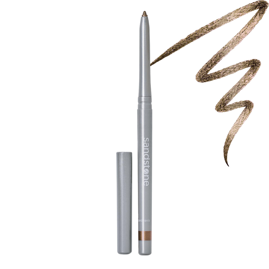 Sandstone Scandinavia Waterproof Eyeliner Pencil - Long-Lasting Gel Eye Liner for Sensitive Eyes - Hypoallergenic & Smudge-Proof - Fragrance-Free, Vegan & Allergy Tested (Black) Halalzen