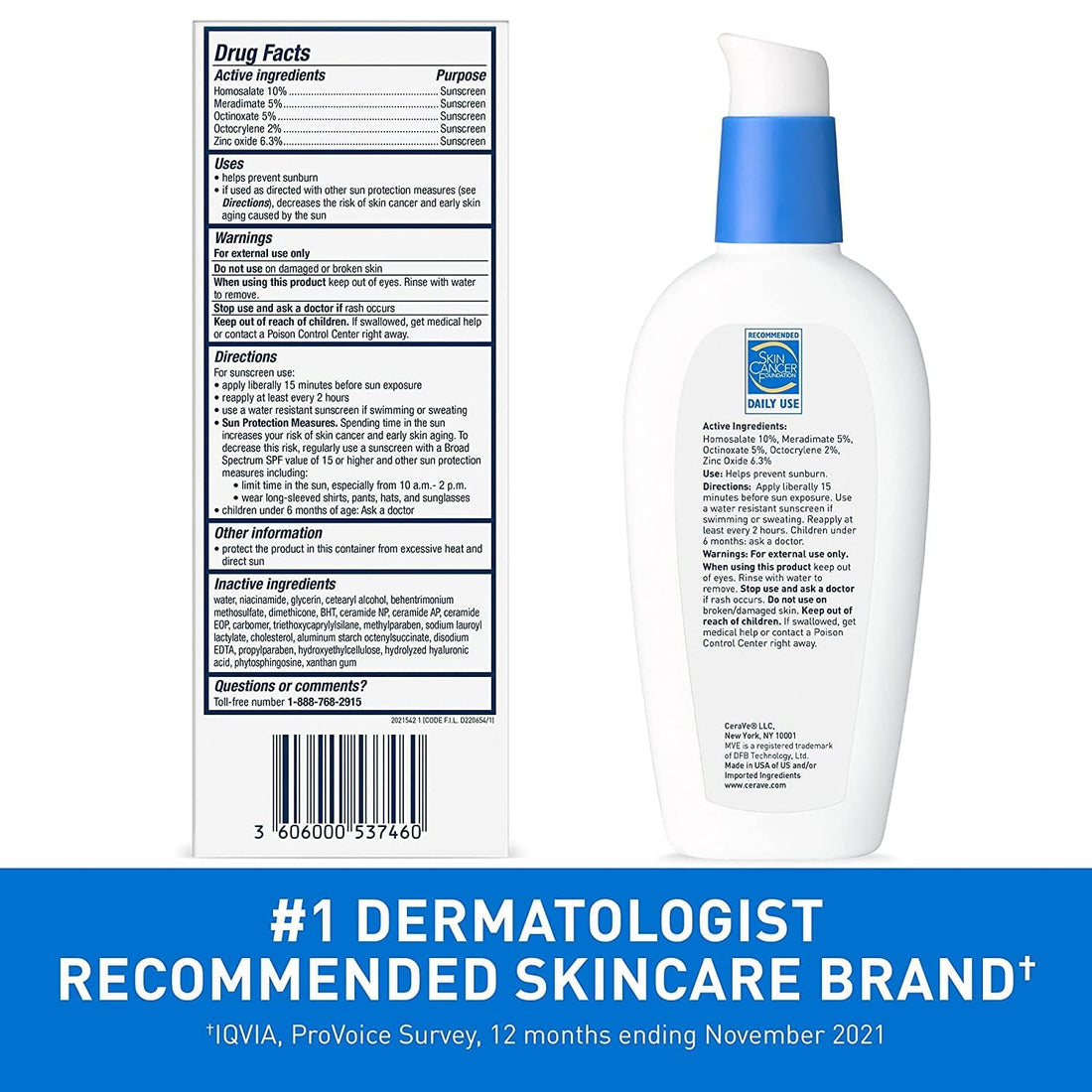 CeraVe AM Facial Moisturizing Lotion with SPF 30, Oil-Free Face Moisturizer with SPF, Formulated with Hyaluronic Acid, Niacinamide & Ceramides, Non-Comedogenic, Broad Spectrum Sunscreen, 3 Ounce Halalzen