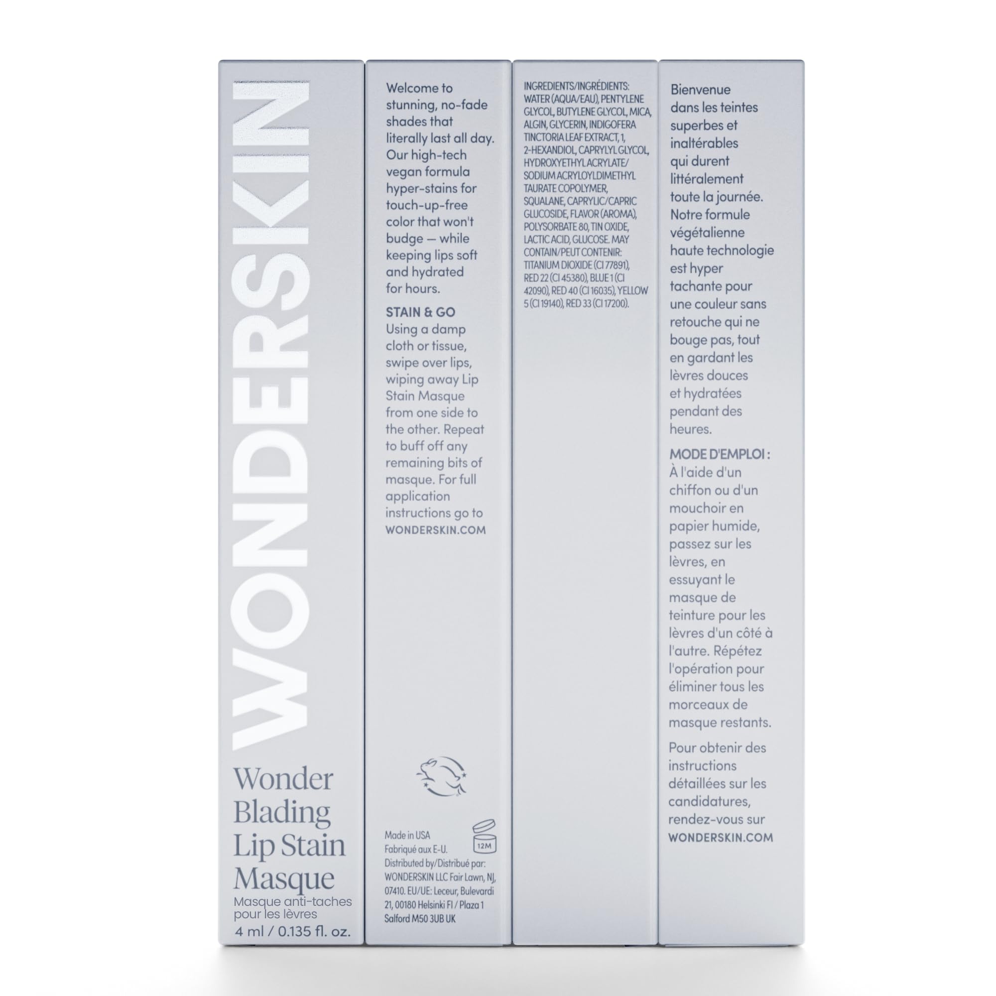 Wonderskin Wonder Blading Lip Stain Peel Off Masque - Long Lasting, Waterproof and Transfer Proof Pink Lip Tint, Matte Finish Peel Off Makeup Halalzen