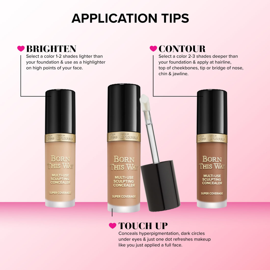 Too Faced Born This Way Super Coverage Multi-Use Concealer | Full Coverage, Oil Free, Long Lasting + Hydrating,13.5ml Halalzen