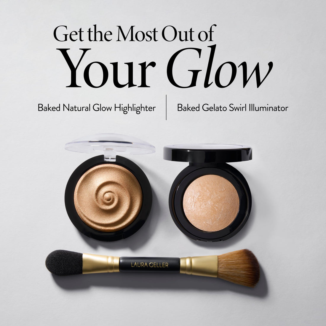 LAURA GELLER NEW YORK Retractable Black Kabuki Brush for Liquid, Cream and Powder Face Makeup With Aluminum Handle Halalzen