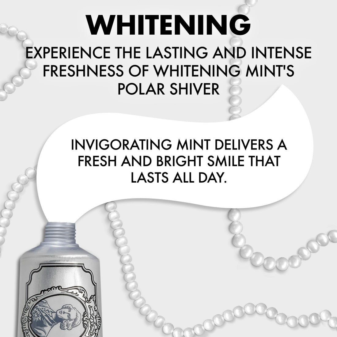 Marvis Whitening Toothpaste, Mint, 85ml, Promotes the Natural Whitening of the Teeth, Plaque Removal Toothpaste, Long-Lasting Freshness