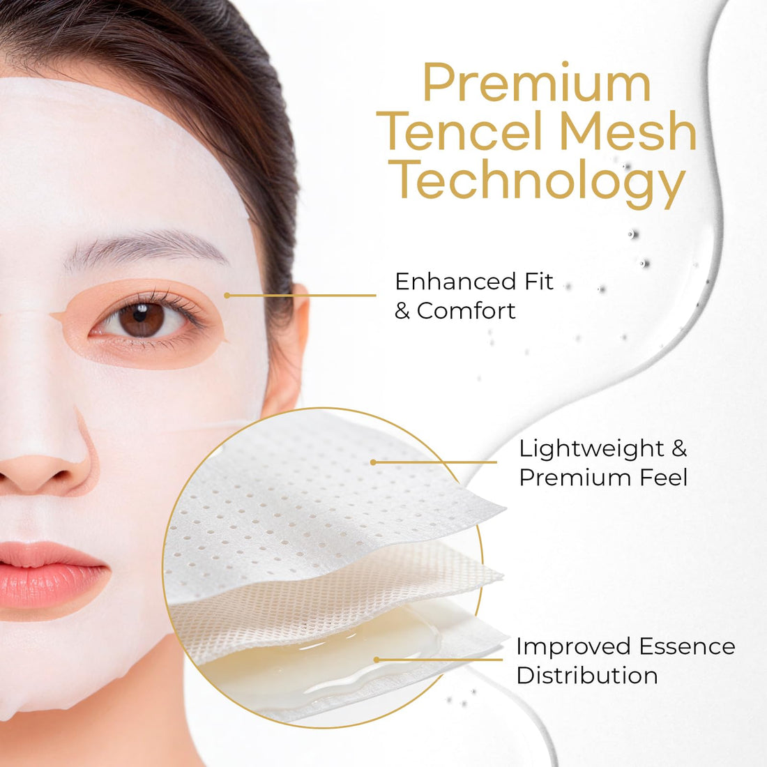 10 Pack Mixed Face Mask Set with Collagen – Hydrating Sheet Mask Skincare Set for Radiant, Fresh & Nourished Skin, Moisturising Facial Masks for Women & Men