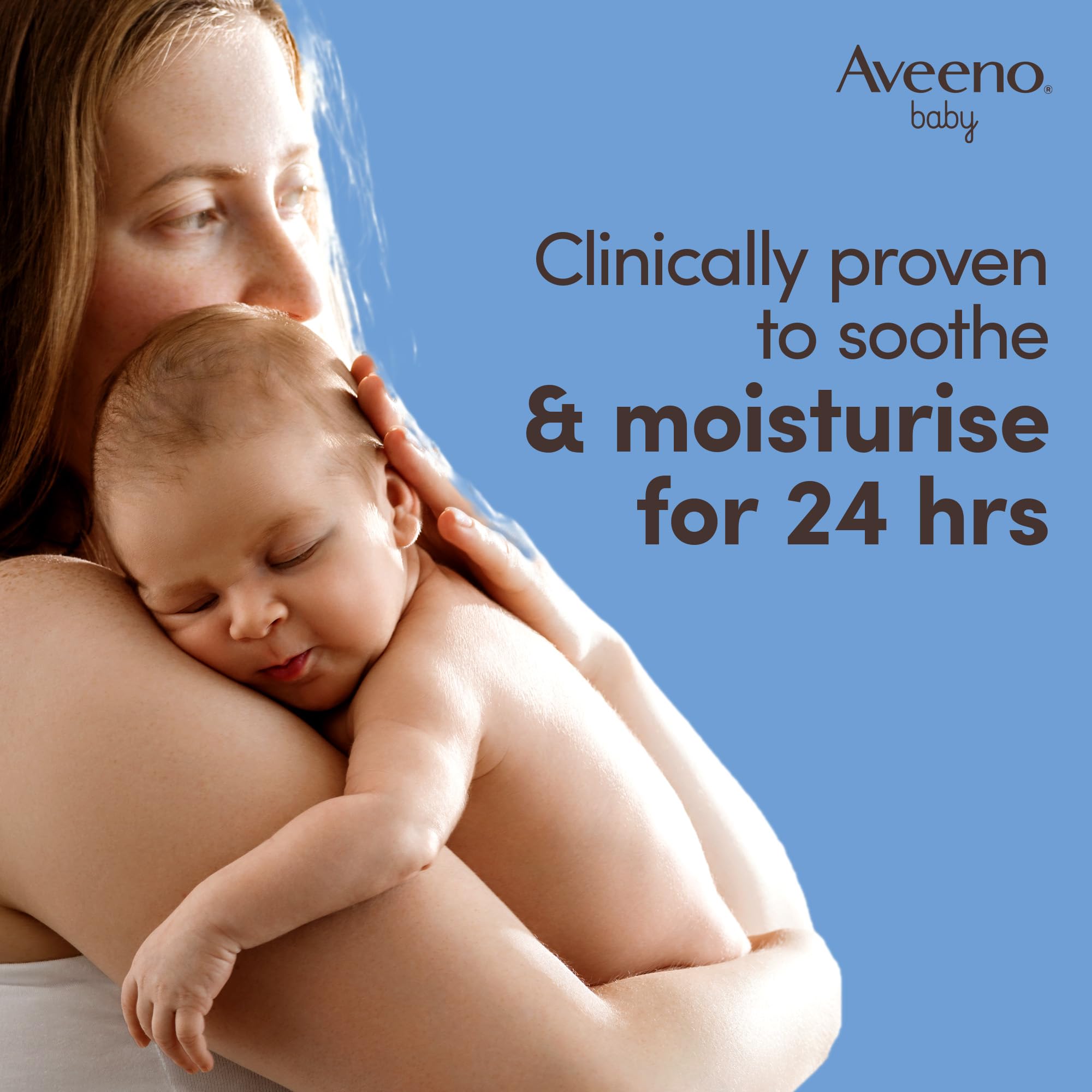 Aveeno Baby Soothing Relief Emollient Cream (1x 150ml), Unscented Baby Cream with Natural Oil & Vitamin E, Soothes and Moisturises for 24 Hours, for Dry, Sensitive Skin Prone to Irritation