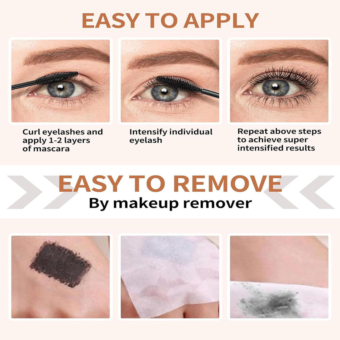 Black Mascara for Older Women Waterproof Volumising & Lengthening Mascara for Thinning,Ageing Lashes | Gentle on Sensitive Eyes-(2-Pack) Halalzen