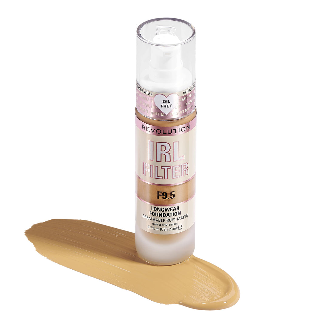 Makeup Revolution IRL Filter, Longwear Foundation, Medium to Full Coverage, Matte Finish, 16 Hour Wear, F5, Fair To Light Skin Tones, 23ml Halalzen