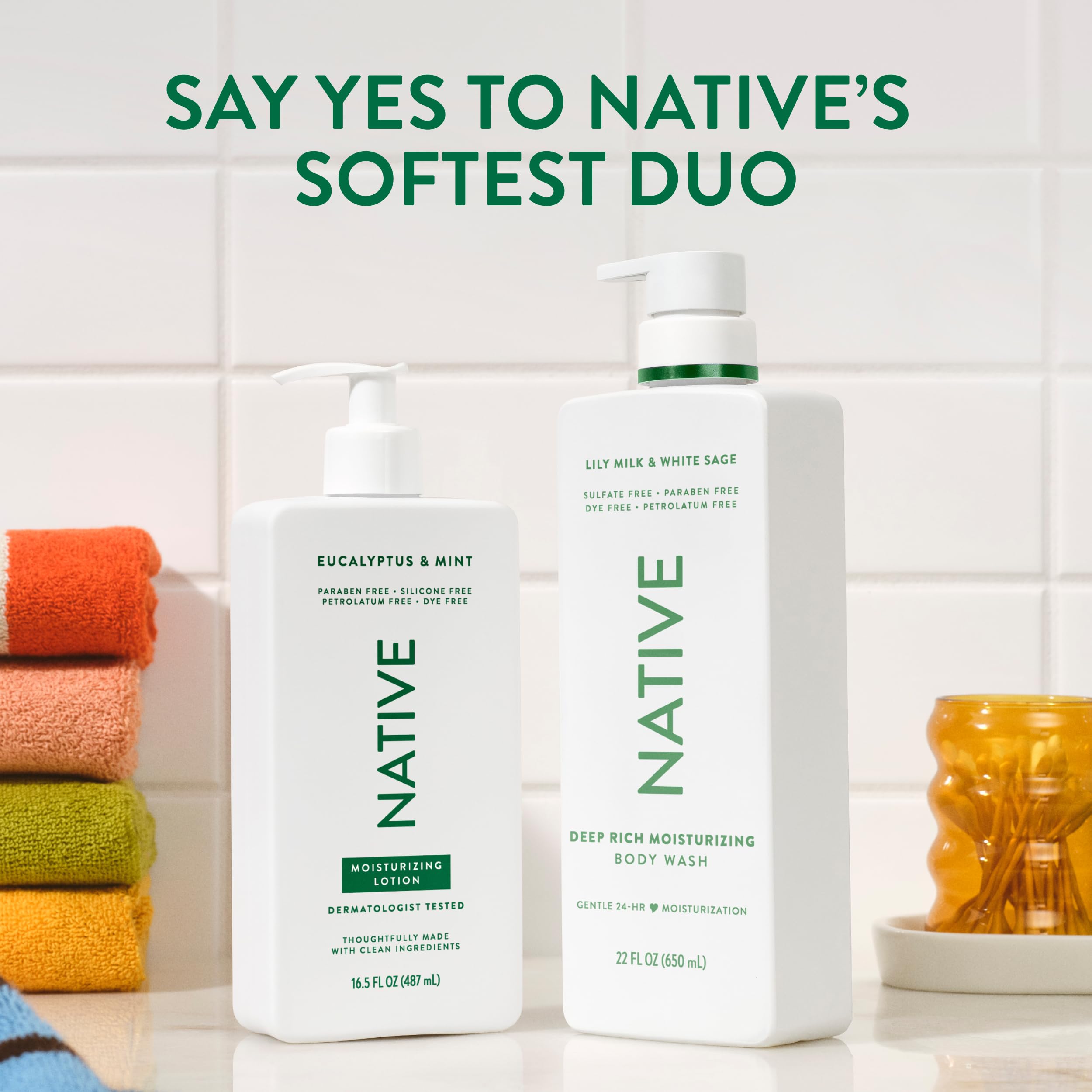 Native Body Lotion, Coconut & Vanilla, 48-Hour Hydration for Dry & Sensitive Skin, Made with Plant-Based Moisturizers like Shea Butter, Silicone & Paraben Free, 16.5 fl oz Halalzen