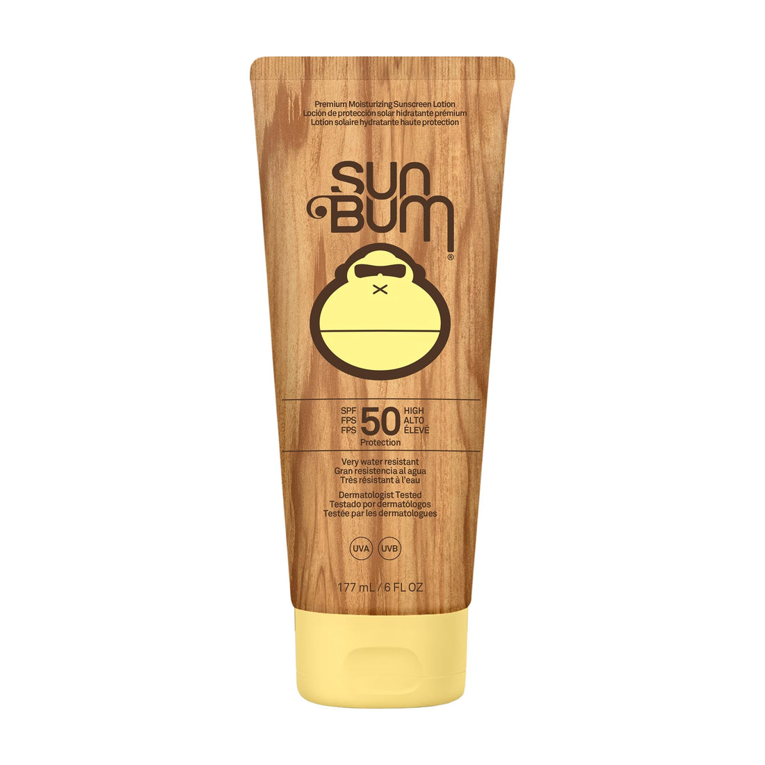 Sun Bum Original SPF 50 Sun Cream Lotion, Moisturizing Sunscreen with Vitamin E, Vegan and Reef Friendly, Broad Spectrum UVA/UVB Protection, 177ml
