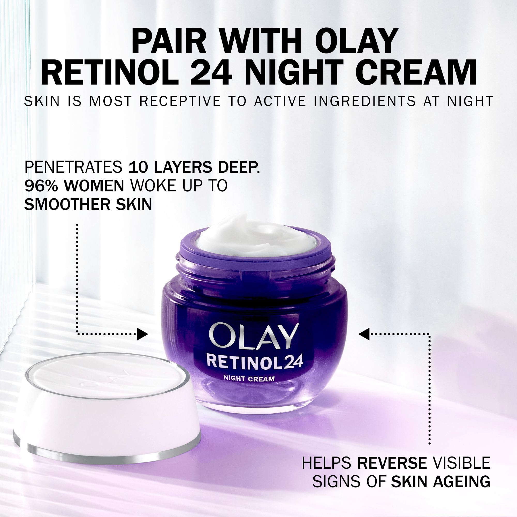 Olay Vitamin C Serum for Face, Skincare with AHA and Niacinamide at 99 Percent Purity, Brightening Skin Care with 3 Actions: Anti Dark Spot Action, Evens, Hydrates, Non Greasy, Non Sticky, 40ml