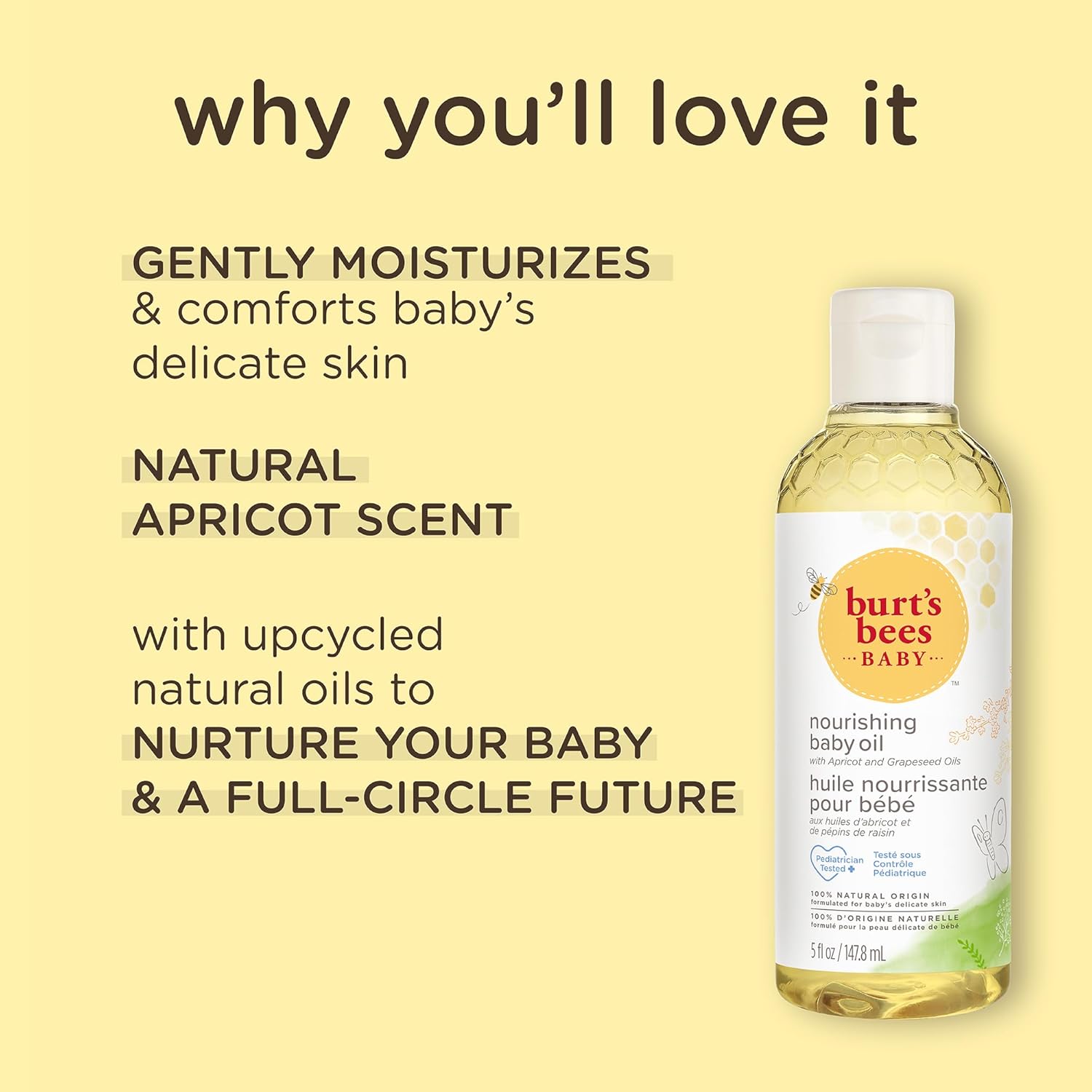 BURTS BEES BABY Nourishing Baby Oil, 5 FZ Halalzen