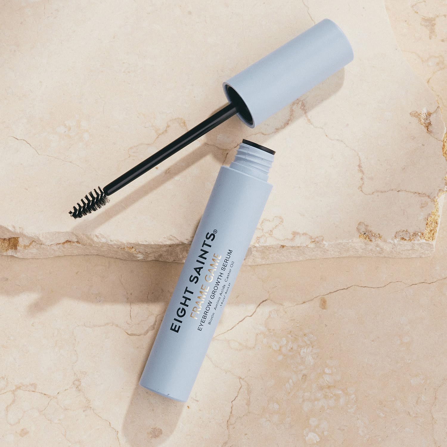 Eight Saints Frame Game Eyebrow Growth Serum for Thicker, Fuller Brows, with Biotin, Amino Acids, and Castor Oil, Brow Enhancing Treatment for Thin Eyebrows, Nourishing Eyebrow Serum, 0.14 fl oz