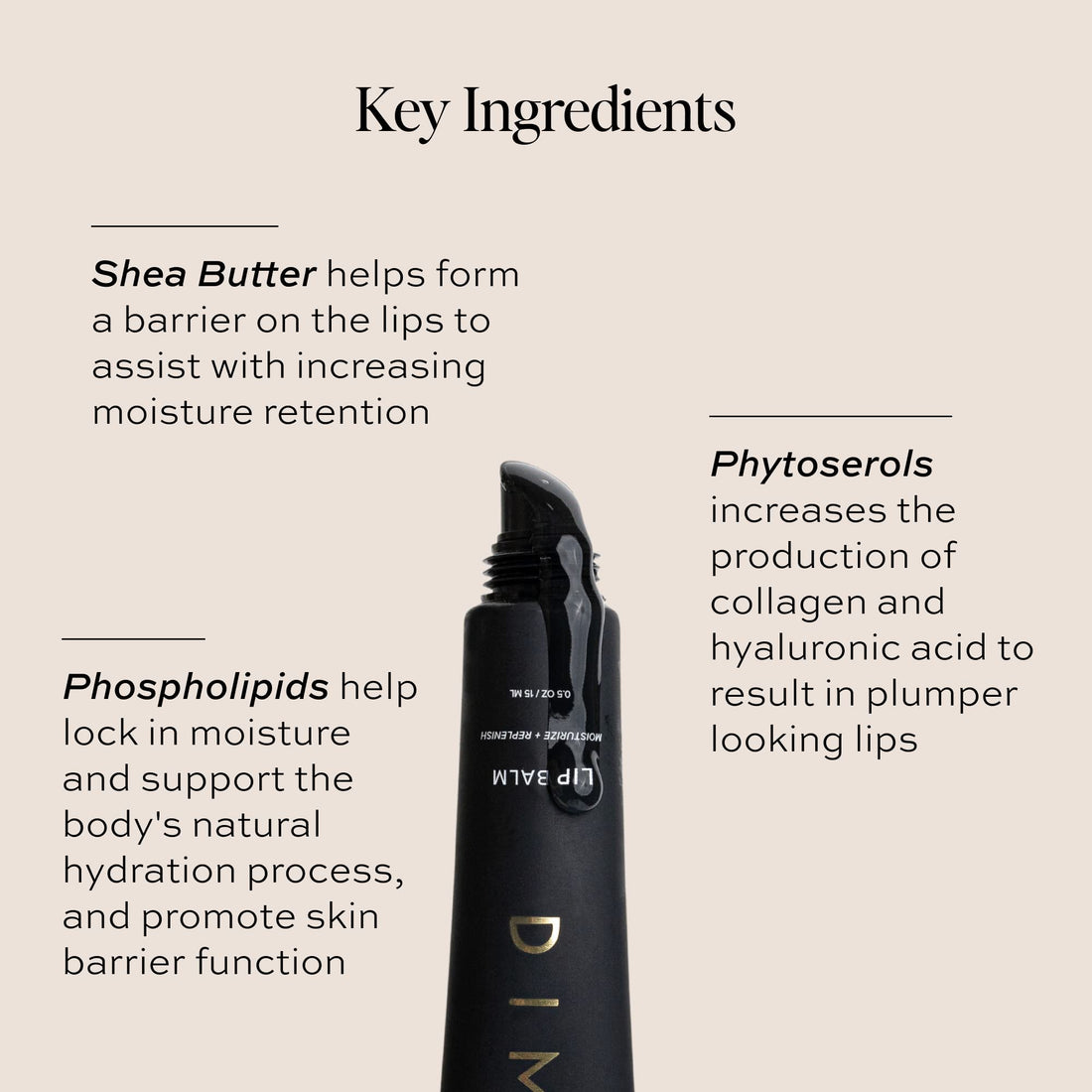 DIME Beauty Fresh Air Lip Balm - Glossy Hydrating Lip Treatment with Shea Butter, Anti-Aging Lip Care, Lip Moisturizer, Vegan, Cruelty-Free, 0.5 oz / 15 ml Halalzen